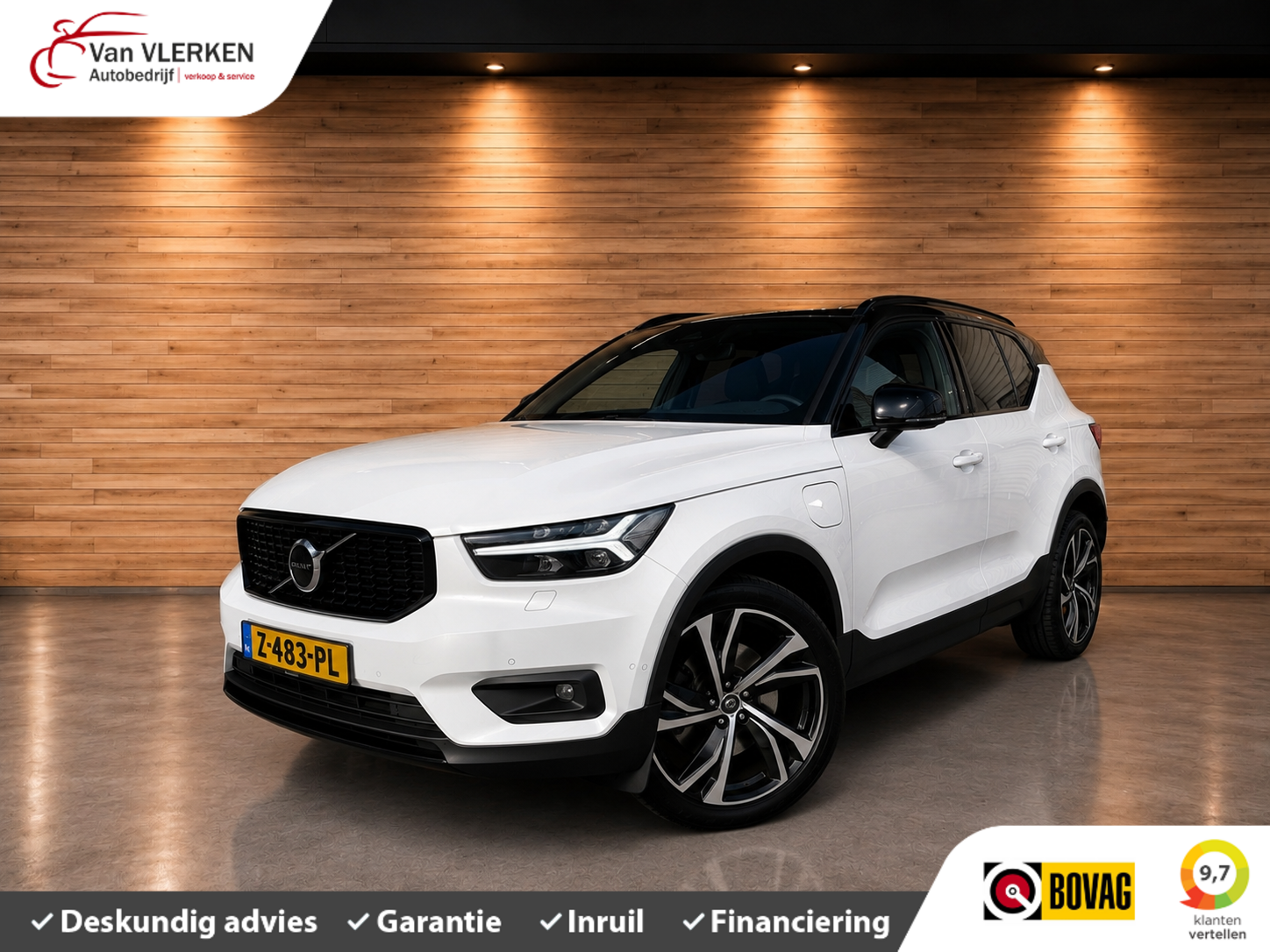 Volvo XC40 1.5 T5 Recharge R-Design PANO TREKHAAK adaptive cruis. 2021 - voorkant