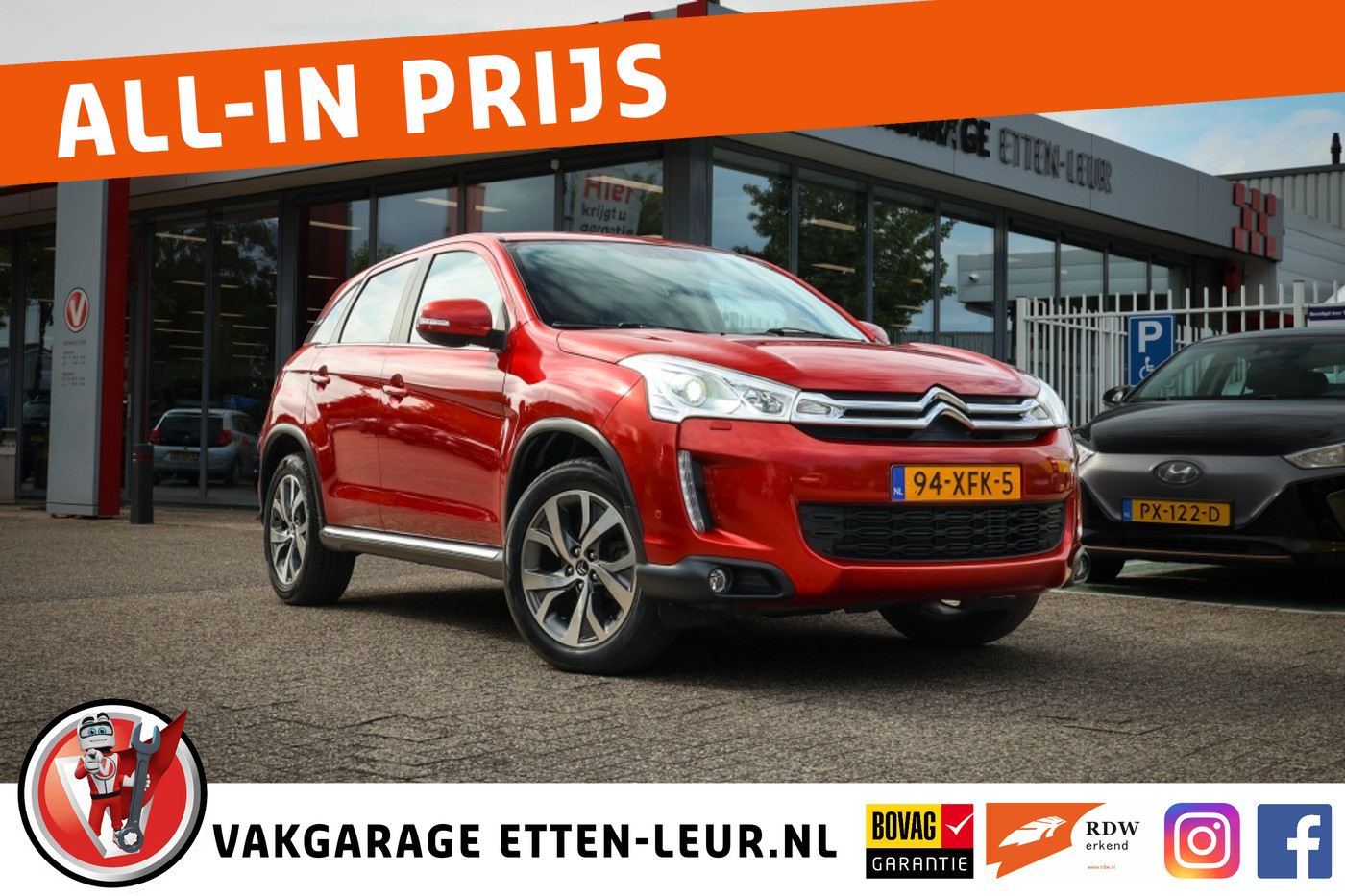 Citroen C4 Aircross 1.6 Exclusive/trekhaak/camera 2012 - voorkant