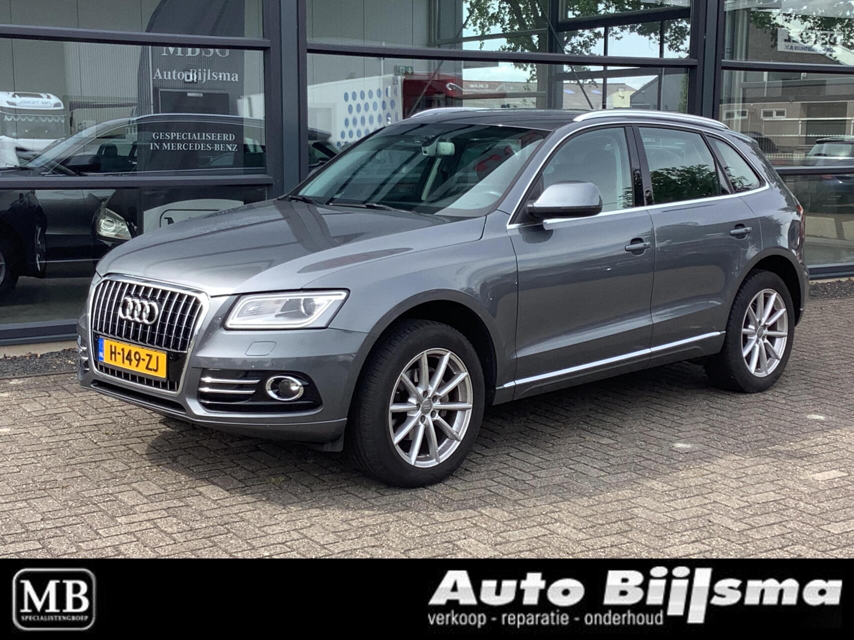 Audi Q5 2.0 TFSI quattro Pro Line automaat, Panorama dak, achteruitrijcamera, cruise, navi, 2014 - voorkant