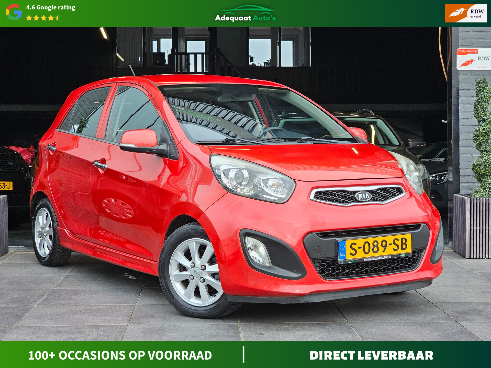 Kia Picanto 1.0 CVVT Comfort Pack|Airco|El.Ramen|AUX|APK|USB 2011 - voorkant