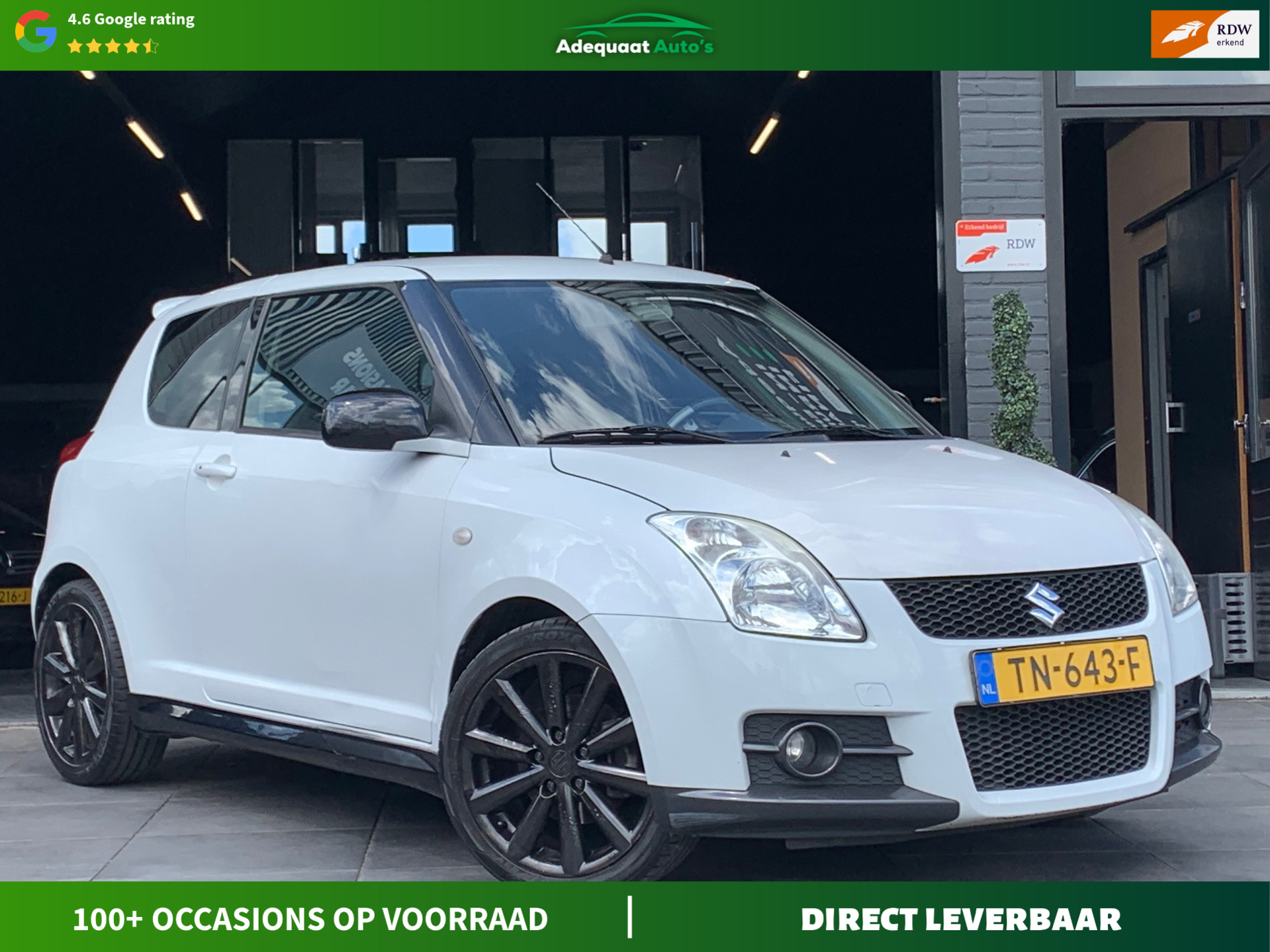 Suzuki Swift 1.6 Sport|APK|Airco|Stoelverwarming|Keyless 2009 - voorkant