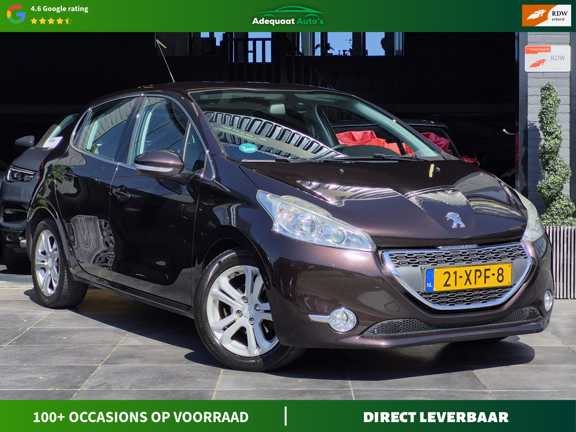 Peugeot 208 1.4 VTi Allure|Cruise|Airco|NAVI|PDC|Bluetooth 2012 - voorkant