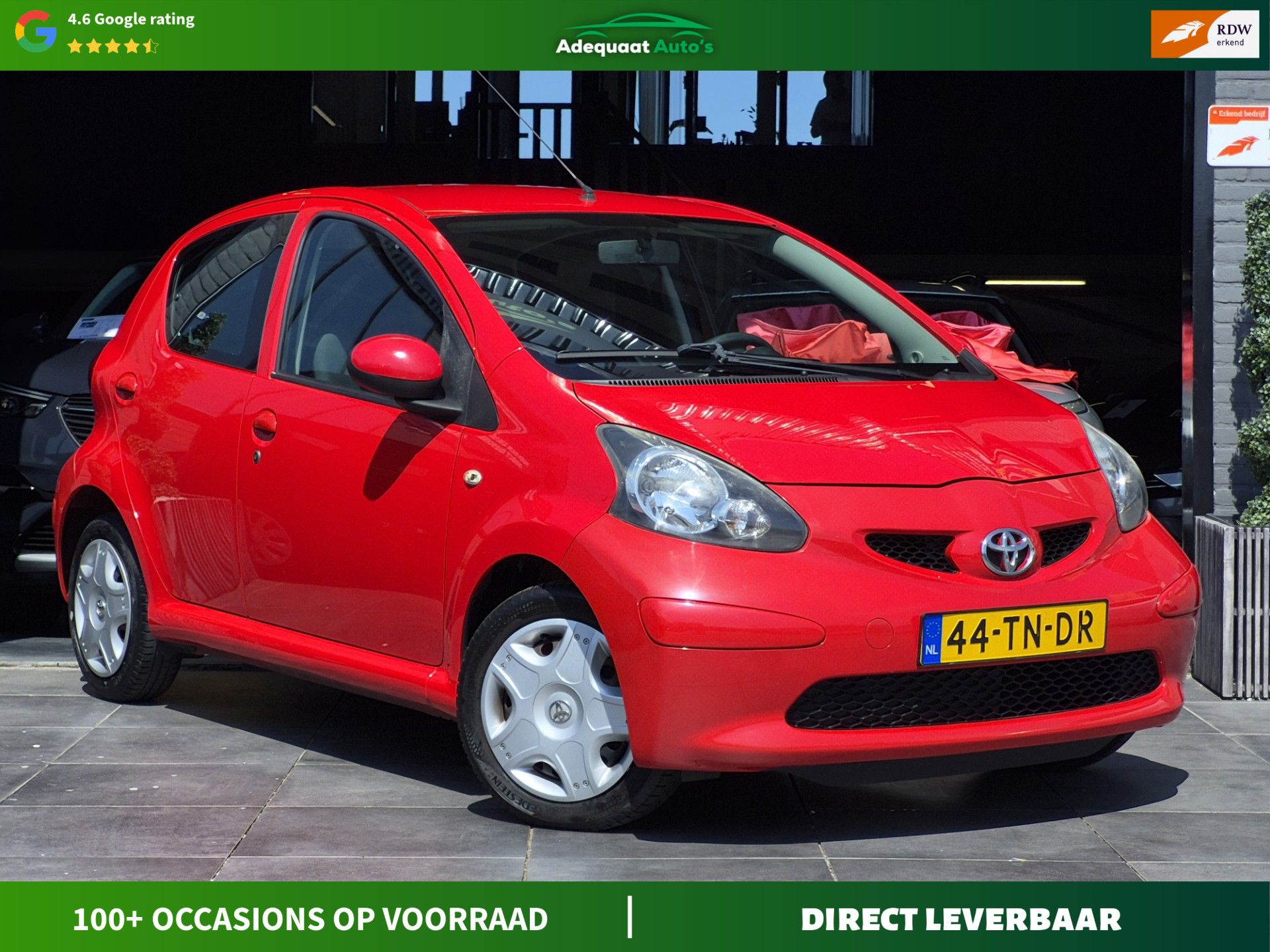 Toyota Toyota Aygo 1.0-12V +|2e eig|NAP|Carplay|El.Ramen|5Drs|APK 2006 - voorkant