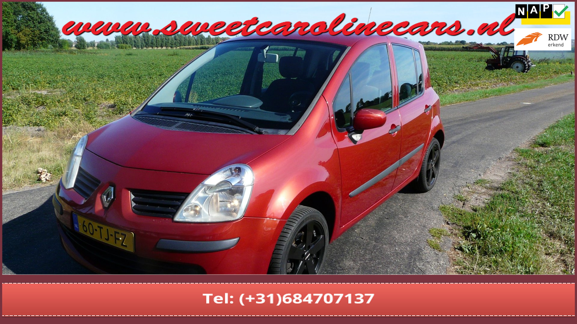Renault Modus 1.6-16V Air,Airco,Elec,pakket,Lmv's! 2006 - voorkant