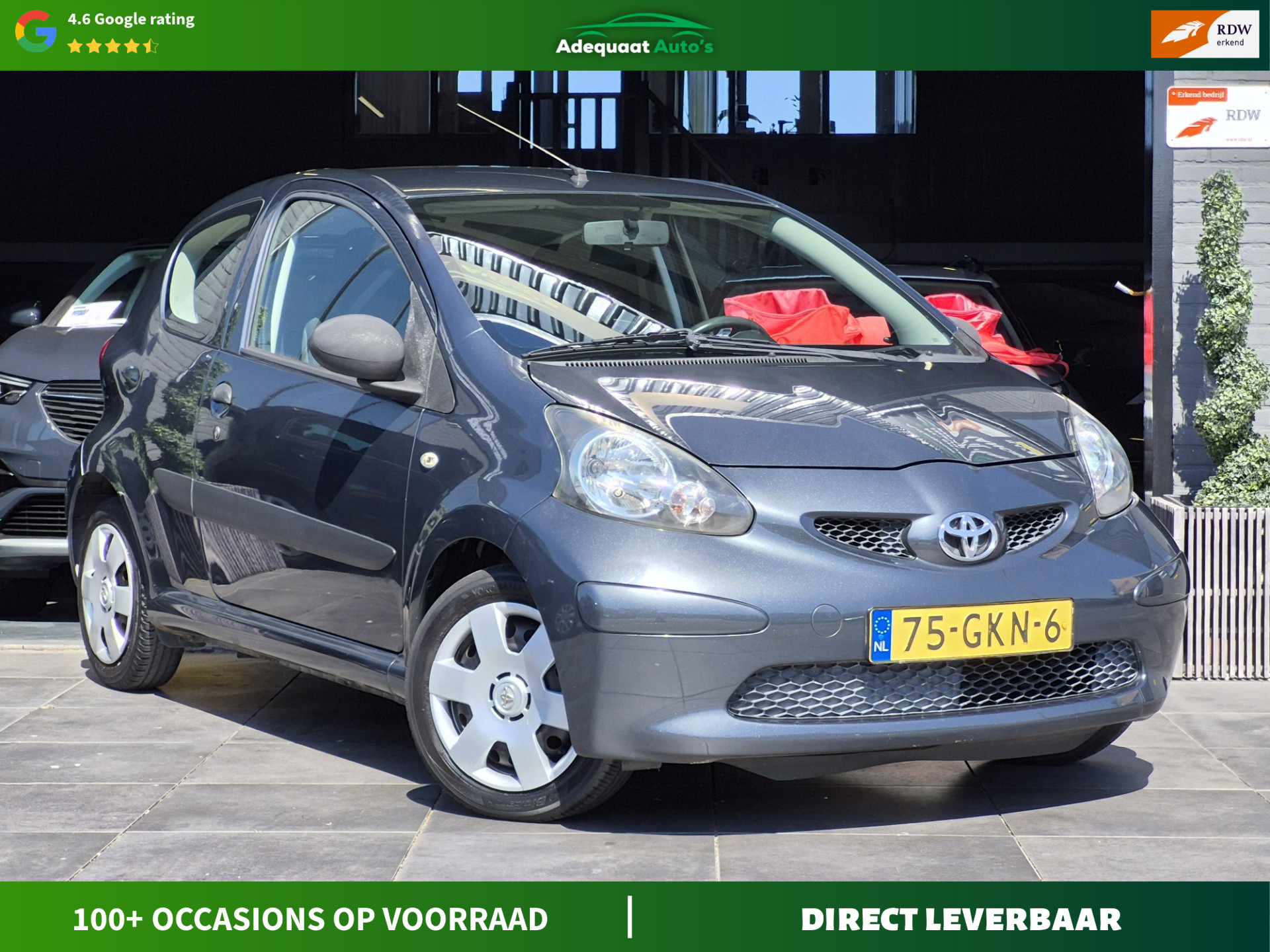 Toyota Toyota Aygo 1.0-12V|1e eig|NAP|Airco|Lage KM|Nette Auto|APK 2008 - voorkant