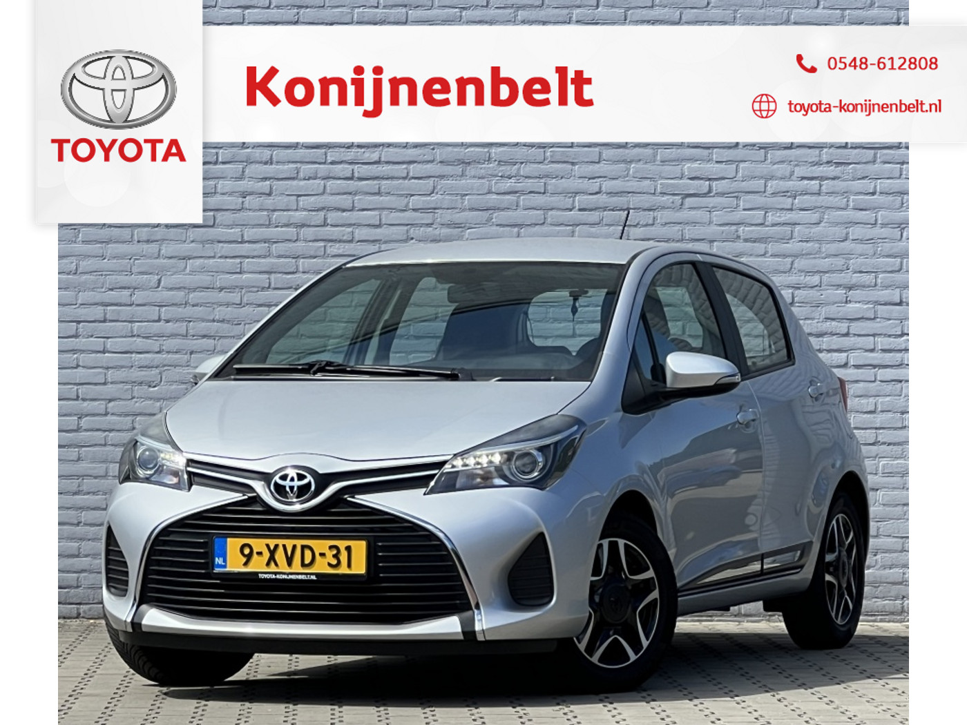 Toyota Toyota Yaris 1.3 VVT-i Aspiration 5-deurs | NL auto | Navi | Trekhaak | Airco 2014 - voorkant