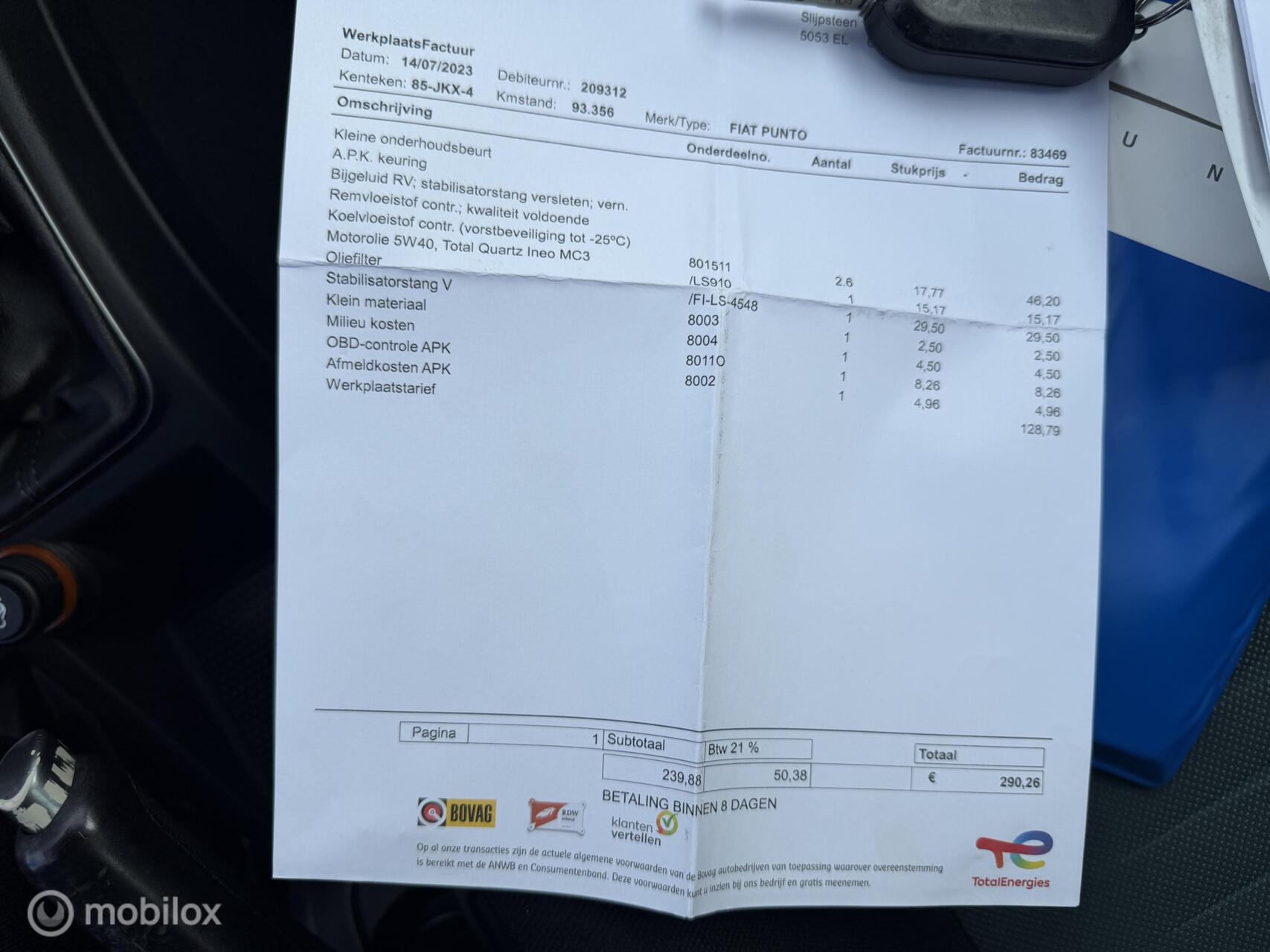 Foto van Fiat Fiat Punto