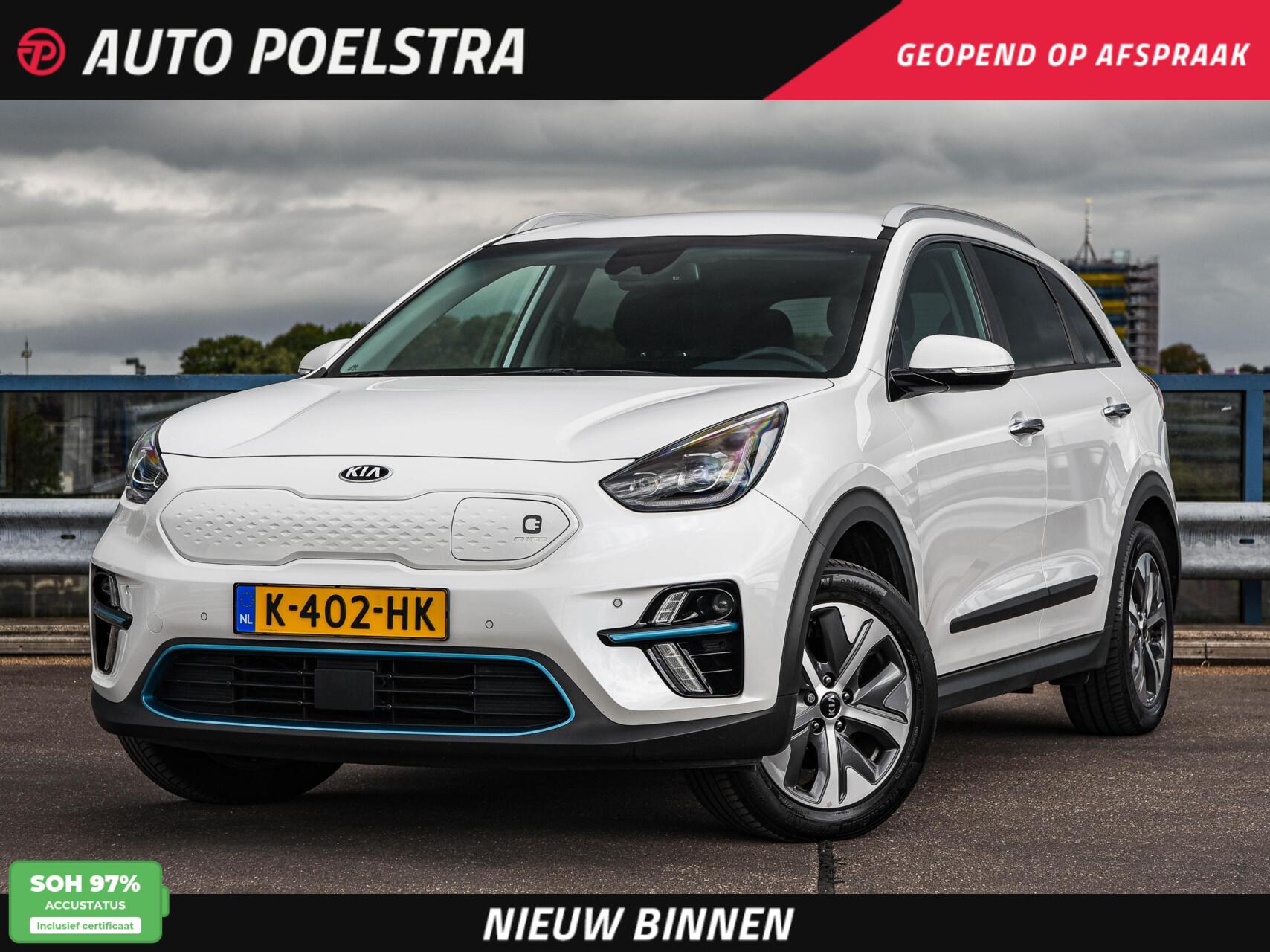 Kia Niro ExecutiveLine 64 kWh | 97% SOH | Leder | Memory | JBL | Camera | LED | Warmtepomp | Keyless | Stoel/Stuurwielverwarming | Stoelventilatie | Navigatie | Apple CarPlay/Android Auto | ACC | 17" | Dealeronderhouden 2020 - voorkant
