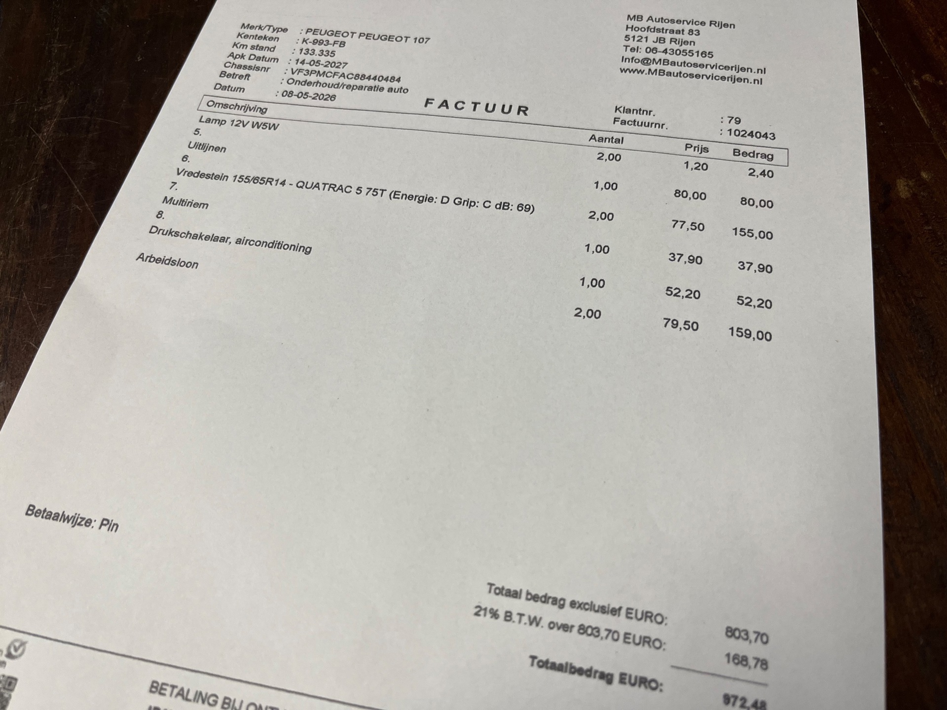 Foto van Peugeot 107