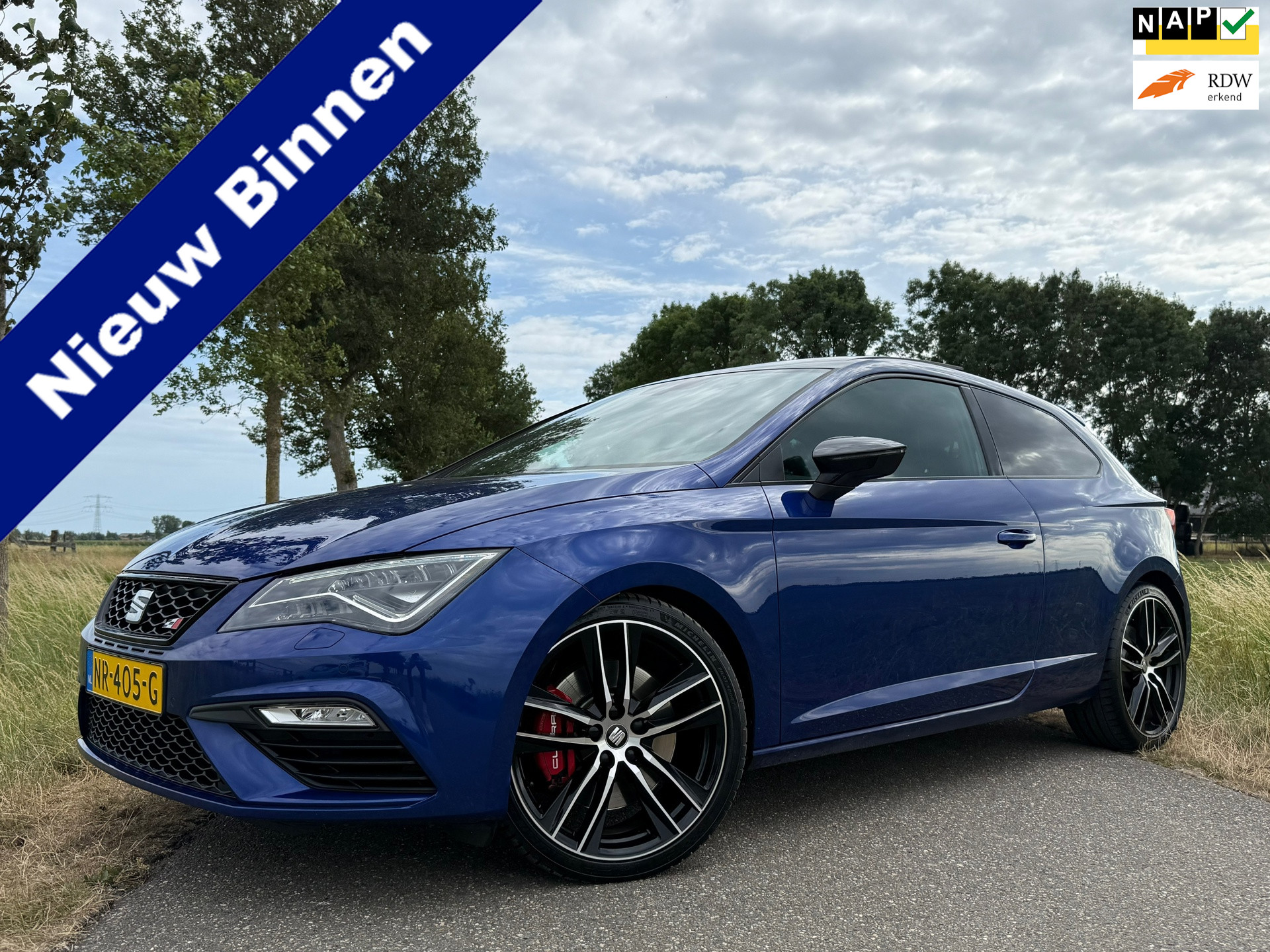 Seat Leon SC 2.0 TSI CUPRA 300 | Panoramadak | Apple CarPlay/Android Auto | Leder | 19" Velgen | Clima | Stoelverwarm. | PDC | LED 2017 - voorkant