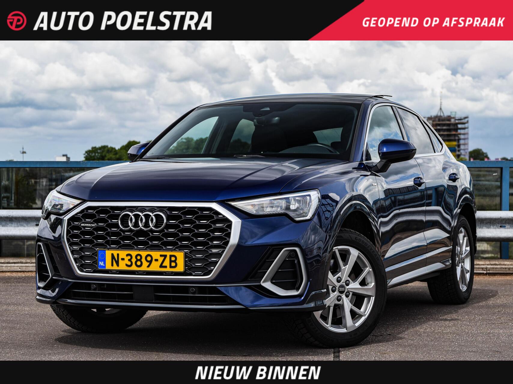 Audi Q3 Sportback 45 TFSI quattro S edition 245 PK | S-Line | Panoramadak | Trekhaak | Camera | ACC | Navigatie | Keyless | Dealeronderhouden 2021 - voorkant