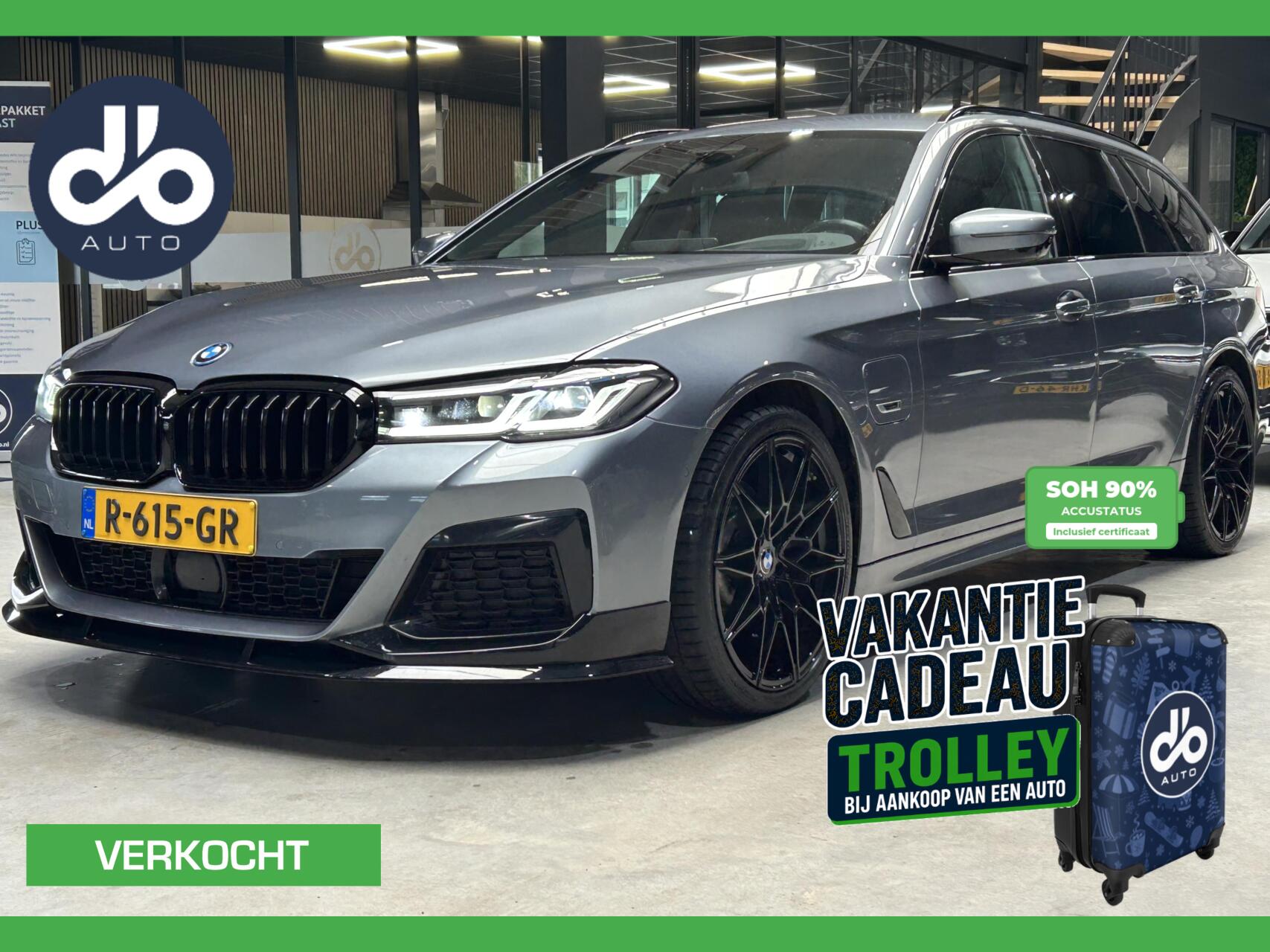 BMW 5-serie Touring 530e xDrive M-SPORT 360CAM+H&K+TREKH+ACC 2022 - voorkant
