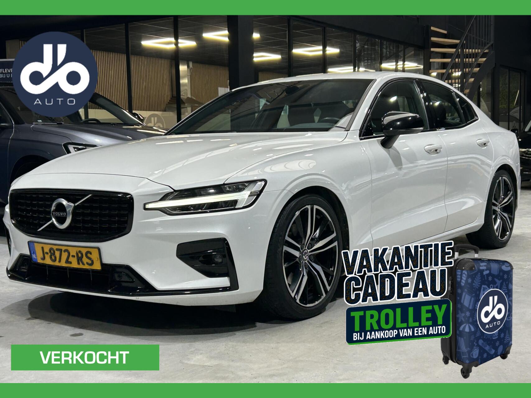 Volvo S60 2.0 B3 R-Design DISTR.RIEM = VERVANGEN I NAVI + CAMERA I LED I 19-INCH I KEURIG NETJES I TREKHAAK 2020 - voorkant