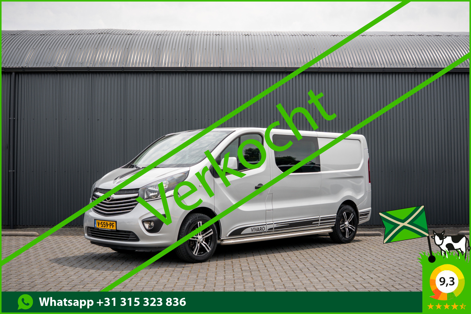 Opel Vivaro-b 1.6 CDTI L2H1 | DC 5-Zits | LED | Camera | Airco | Trekhaak 2018 - voorkant
