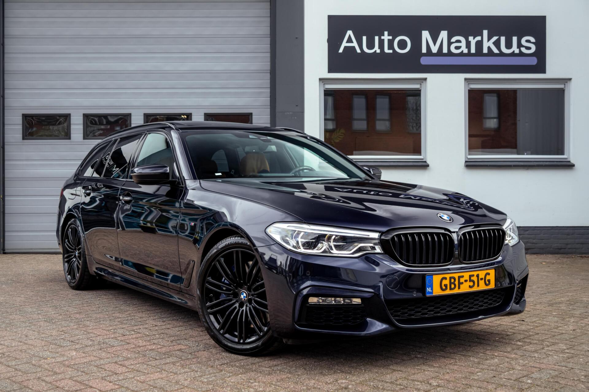 BMW 540i xDrive 540i xDrive 3X M-Sport|Pano|Ventilatie|HUD|Comfortstoelen|Trekhaak|Adaptive LED|M Sport remmen 2018 - voorkant