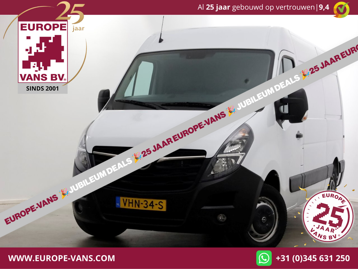 Opel Movano 2.3 Turbo 150pk L2H2 Airco/Navi/Camera 11-2020 2020 - voorkant