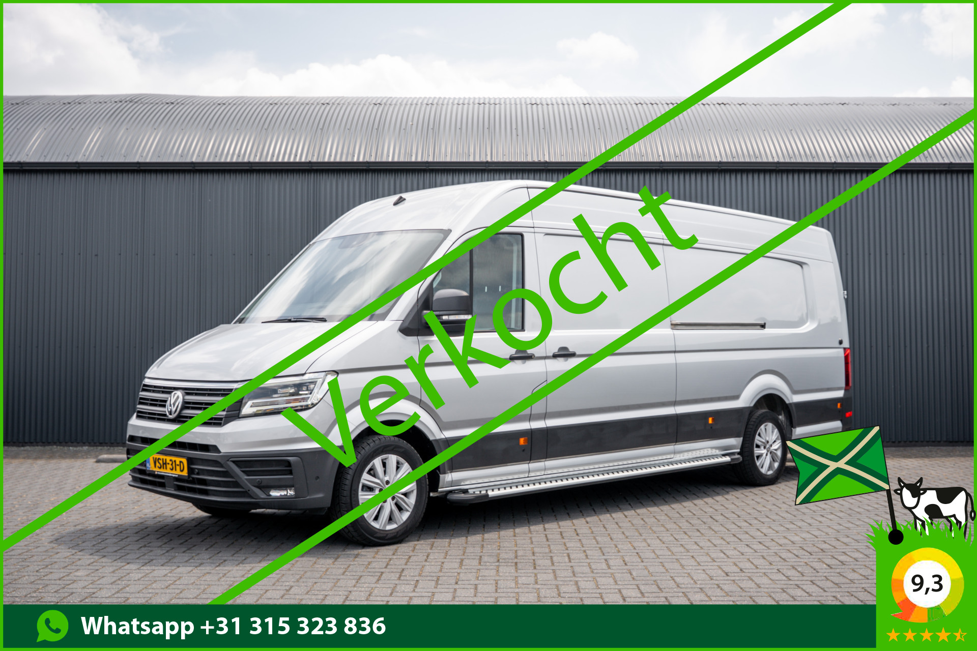 Volkswagen Crafter 2.0 TDI XL L5H3 | 177 PK | Rijplaten | Automaat | LED | Camera | Carplay | Schuifdeur L+R | PDC | Trekhaak 2023 - voorkant