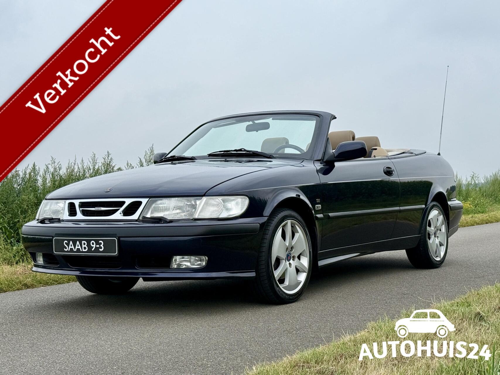 Saab Saab 9-3 2.0t AUT SE Anniversary NL-AUTO|Midnight Blue|Leder 2002 - voorkant