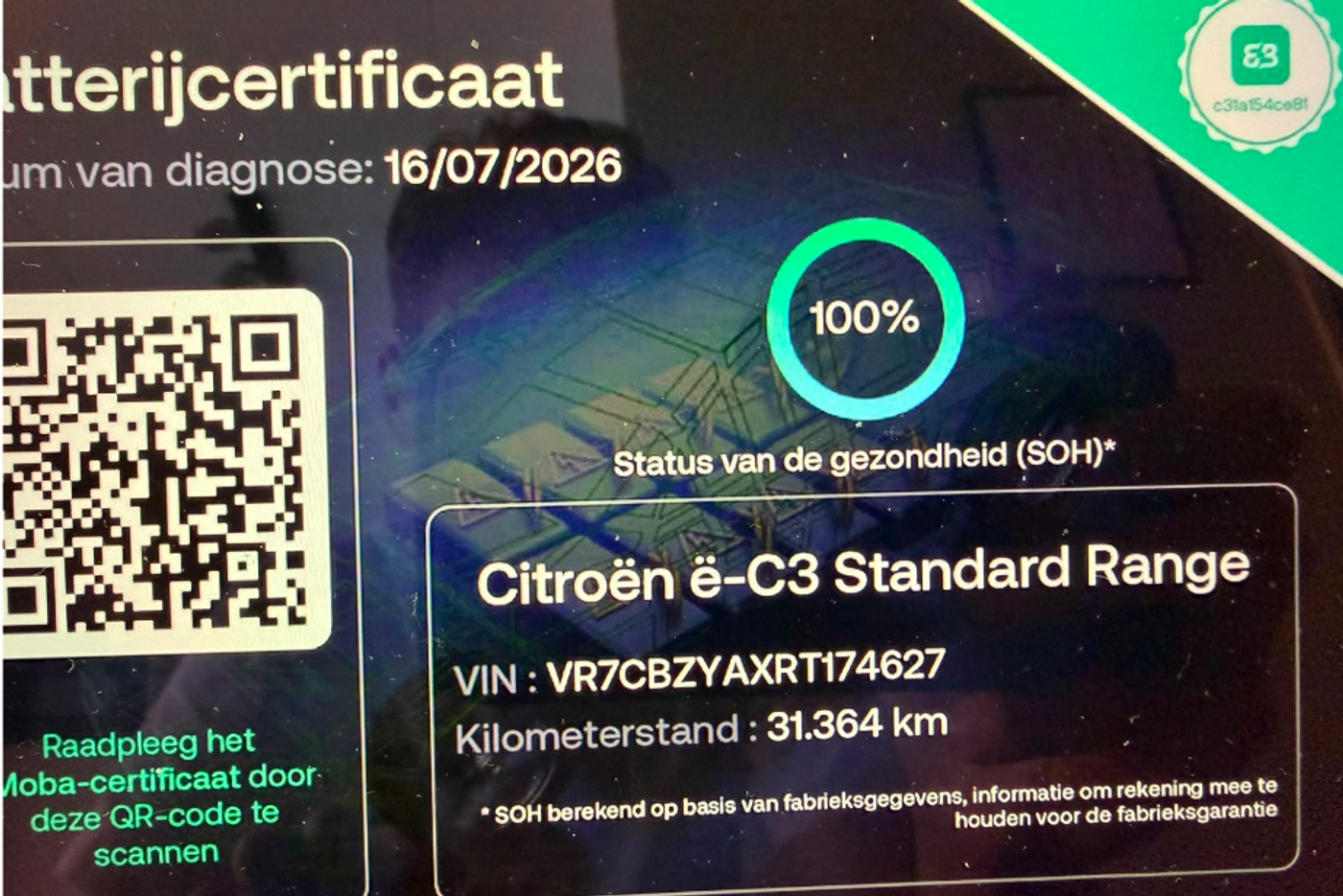 Foto van Citroen E-c3