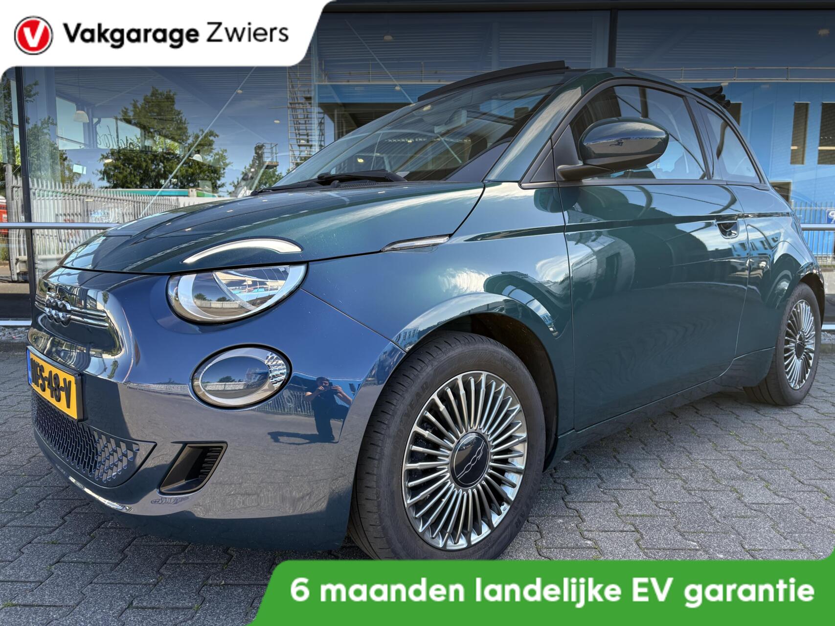 Fiat 500 Icon 42 kWh SOH94.3%\Carplay|Cruise|Navi 2022 - voorkant
