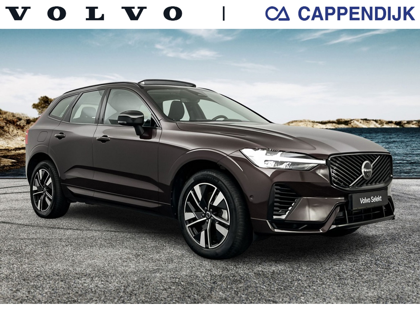 Volvo Xc60 T6 398PK Recharge Ultra Dark| Pano| Trekhaak| 360Camera| H&K Sou 2025 - voorkant