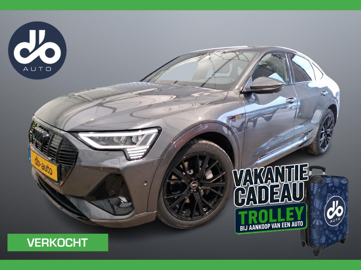 Audi E-tron Sportback 55 quattro S edition 95 kWh PANO I B&O I LUCHTVERING I 21"LMV I MATRIX 2022 - voorkant