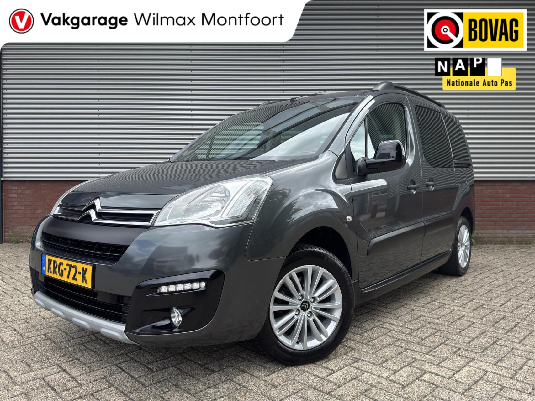 Citroen Berlingo Combi 1.2 PureTech XTR|Multispace|Cruise|Clima|Elek.spiegels|5 persoons| 2017 - voorkant