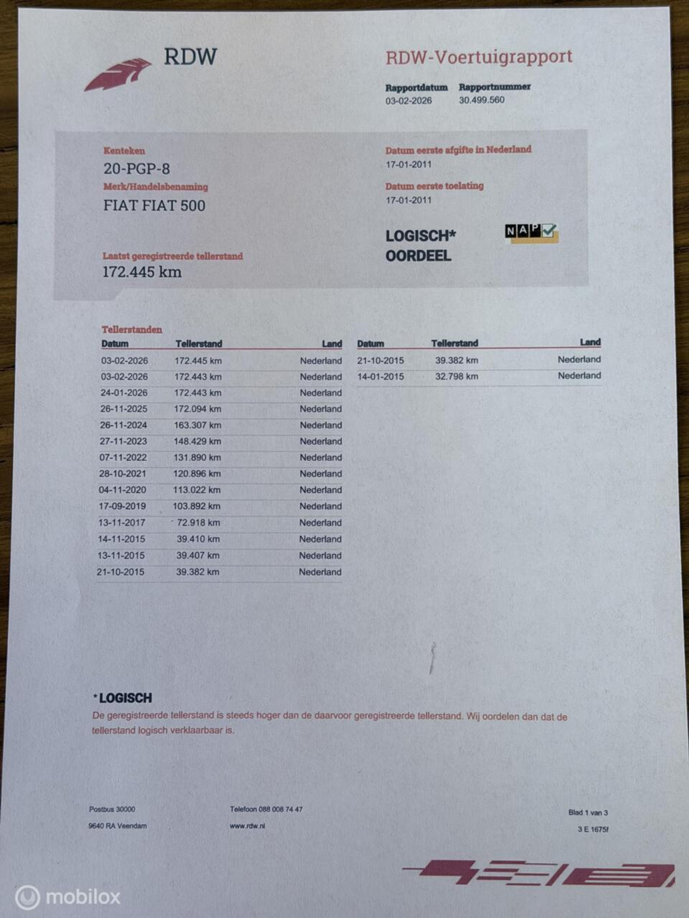Foto van Fiat 500