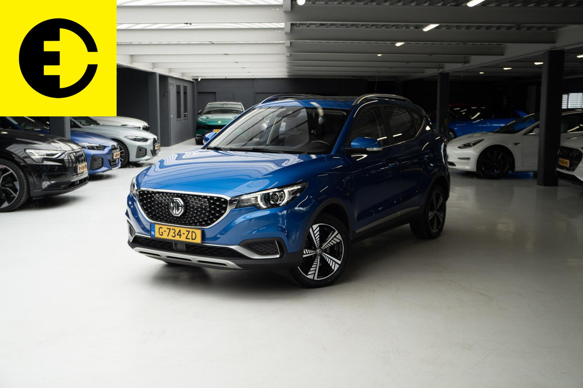 MG MG ZS Ev EV Luxury 45 kWh | Pano dak | Leder | Stoelverwarming 2019 - voorkant