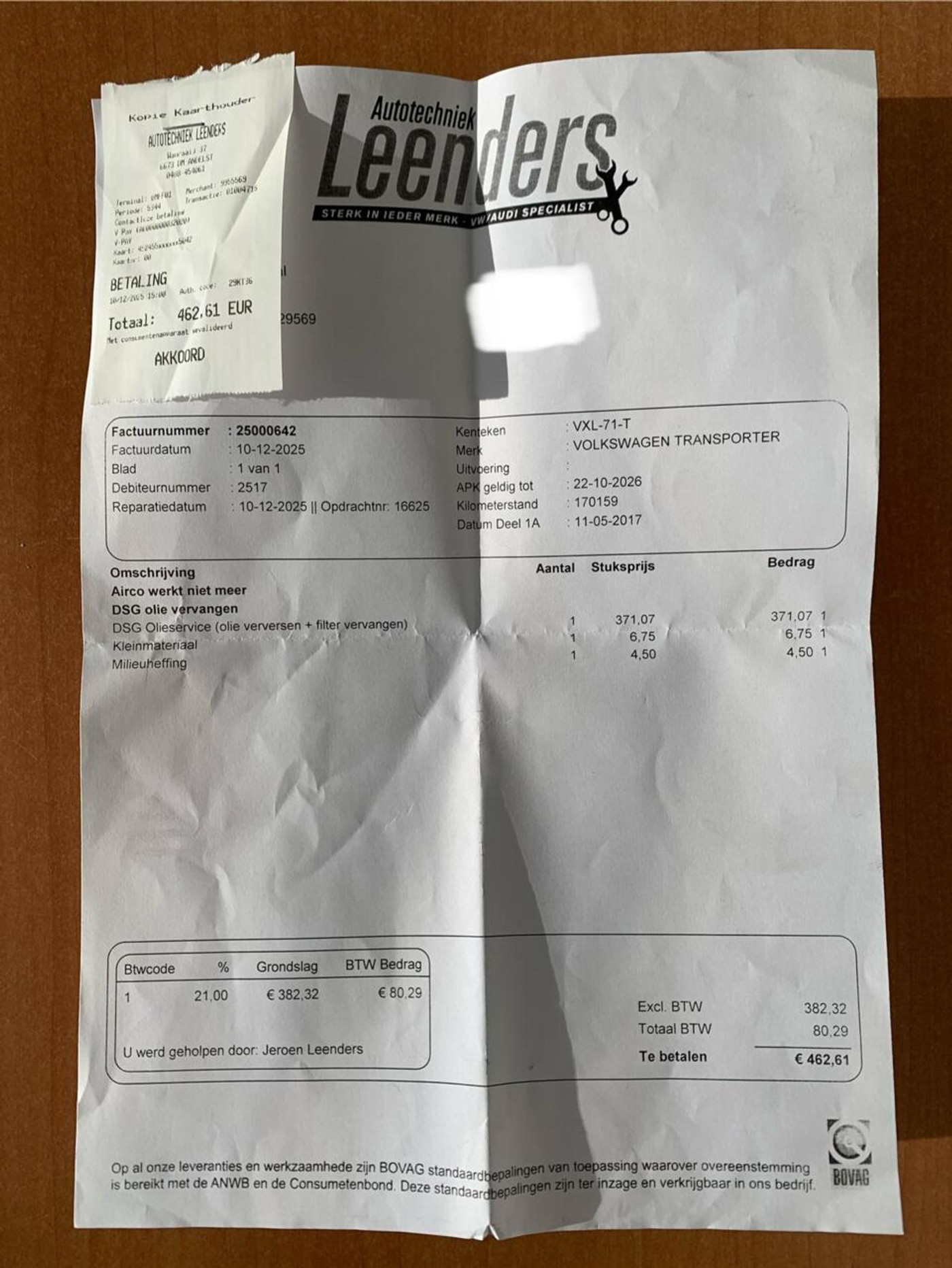 Foto van Volkswagen Transporter
