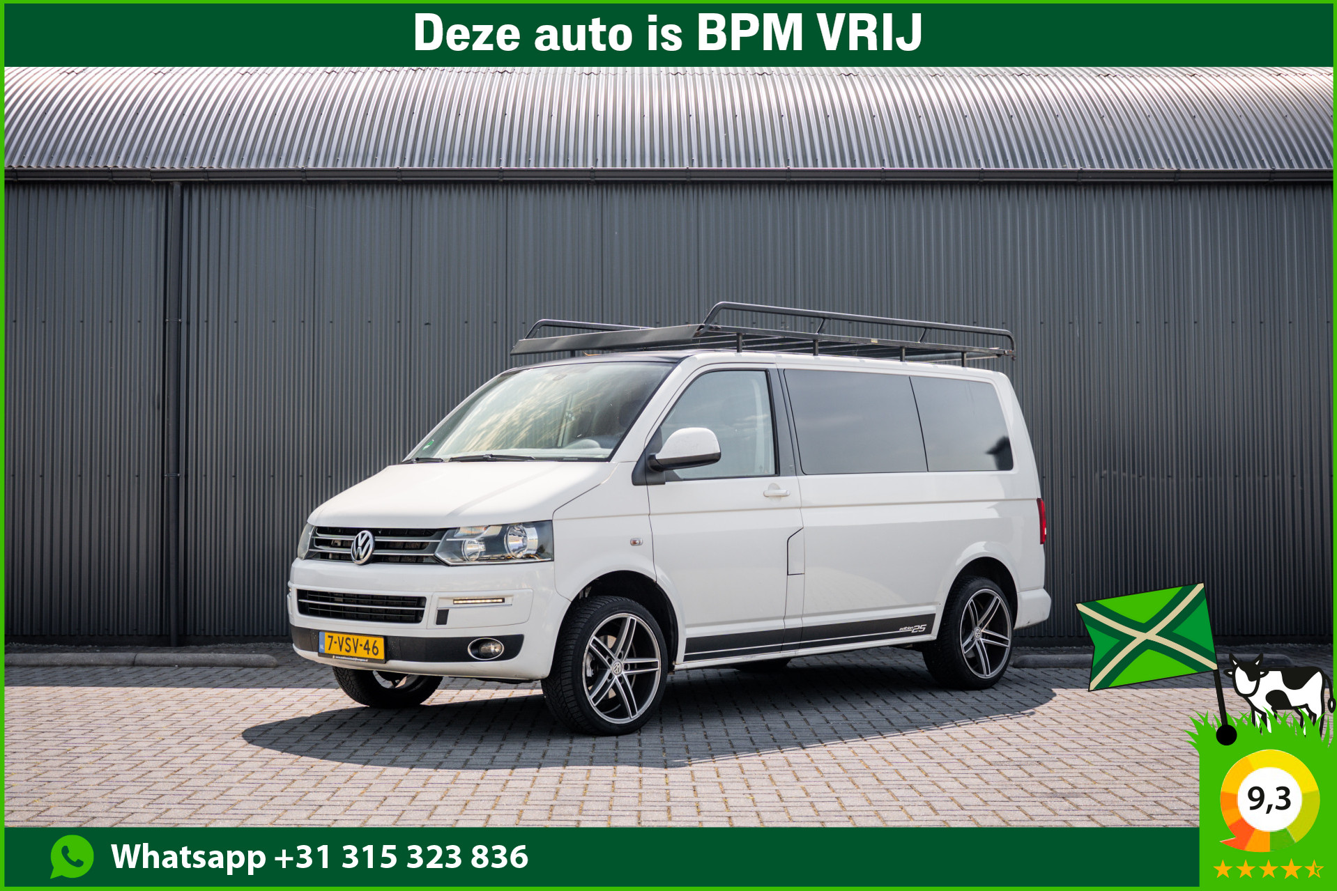 Volkswagen Transporter 2.0 TDI L1H1 | Zie tekst! | Cruise | Navi | Airco | Imperiaal | Trekhaak 2012 - voorkant