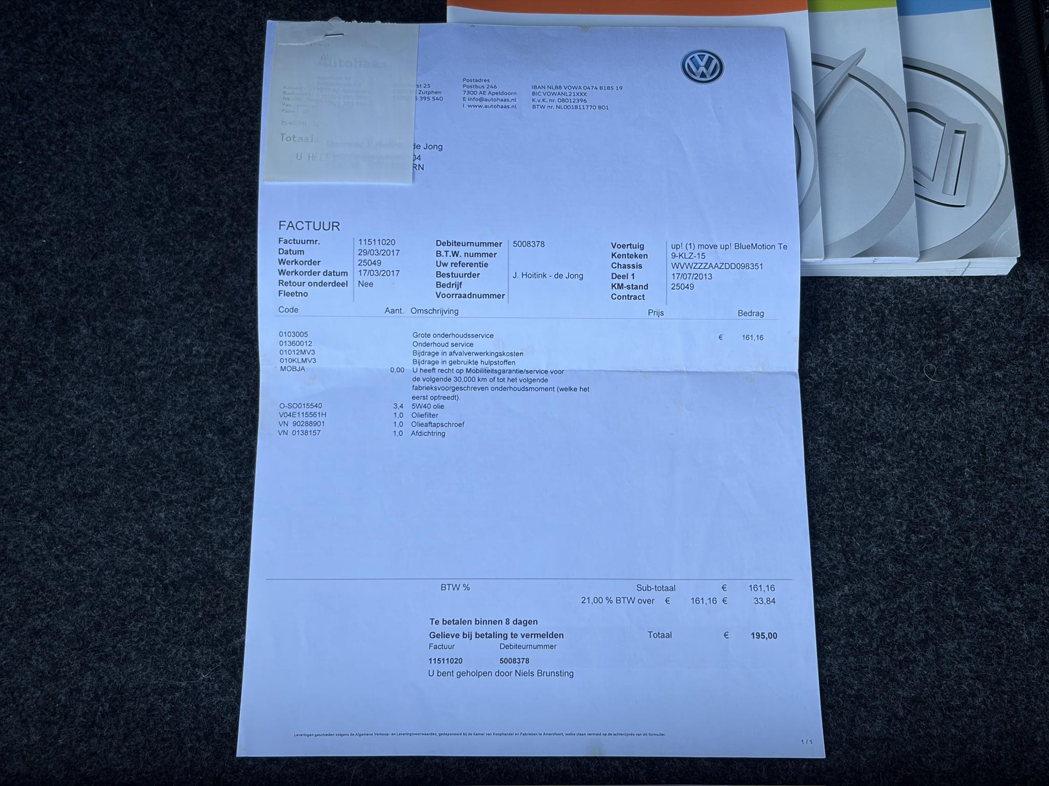 Foto van Volkswagen Up