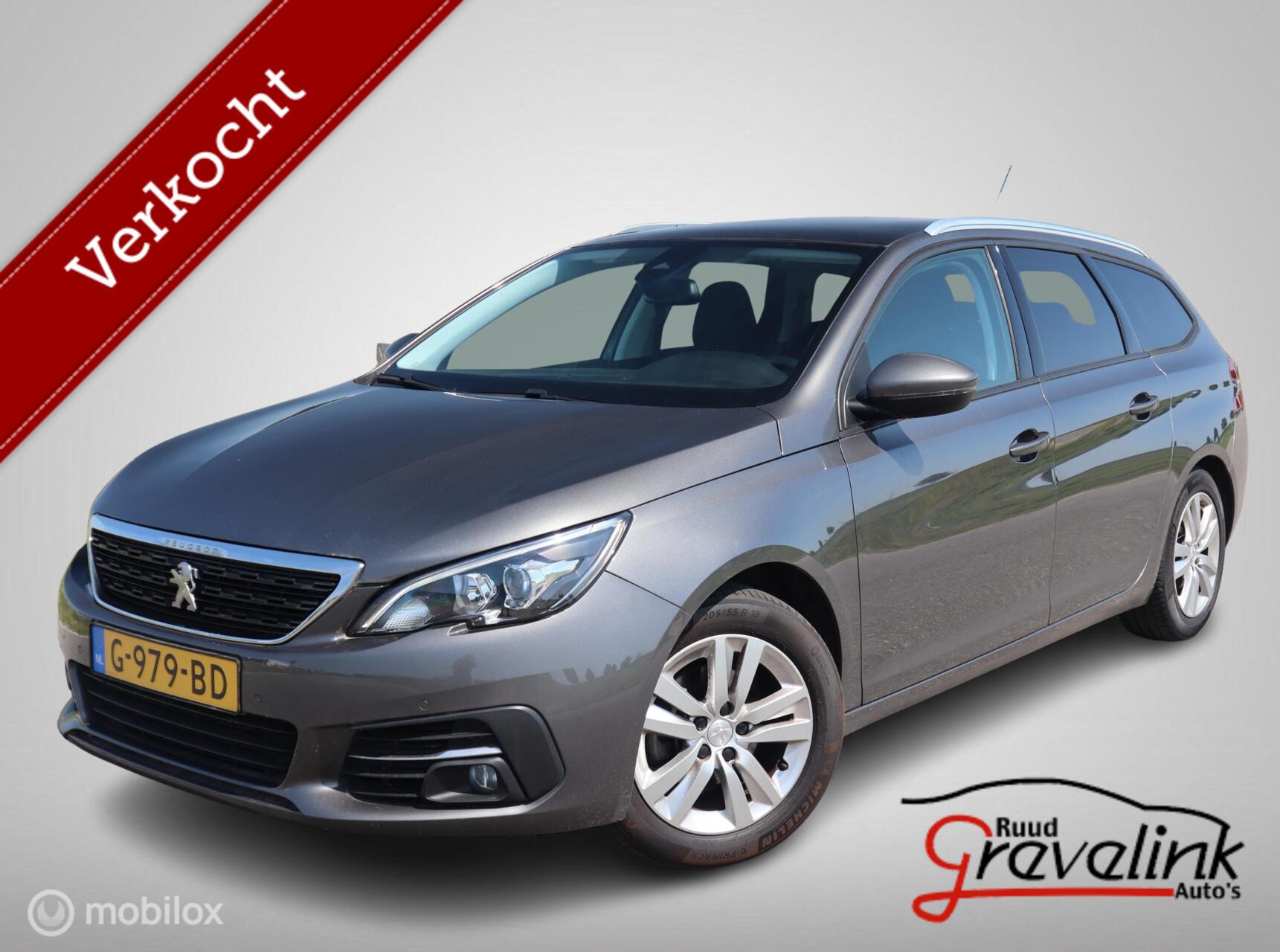 Peugeot 308 SW 1.2 PT 110 PK H6 Exe Navigatie Panodak Trekhaak DonkerGlas Pdc V+A 2019 - voorkant