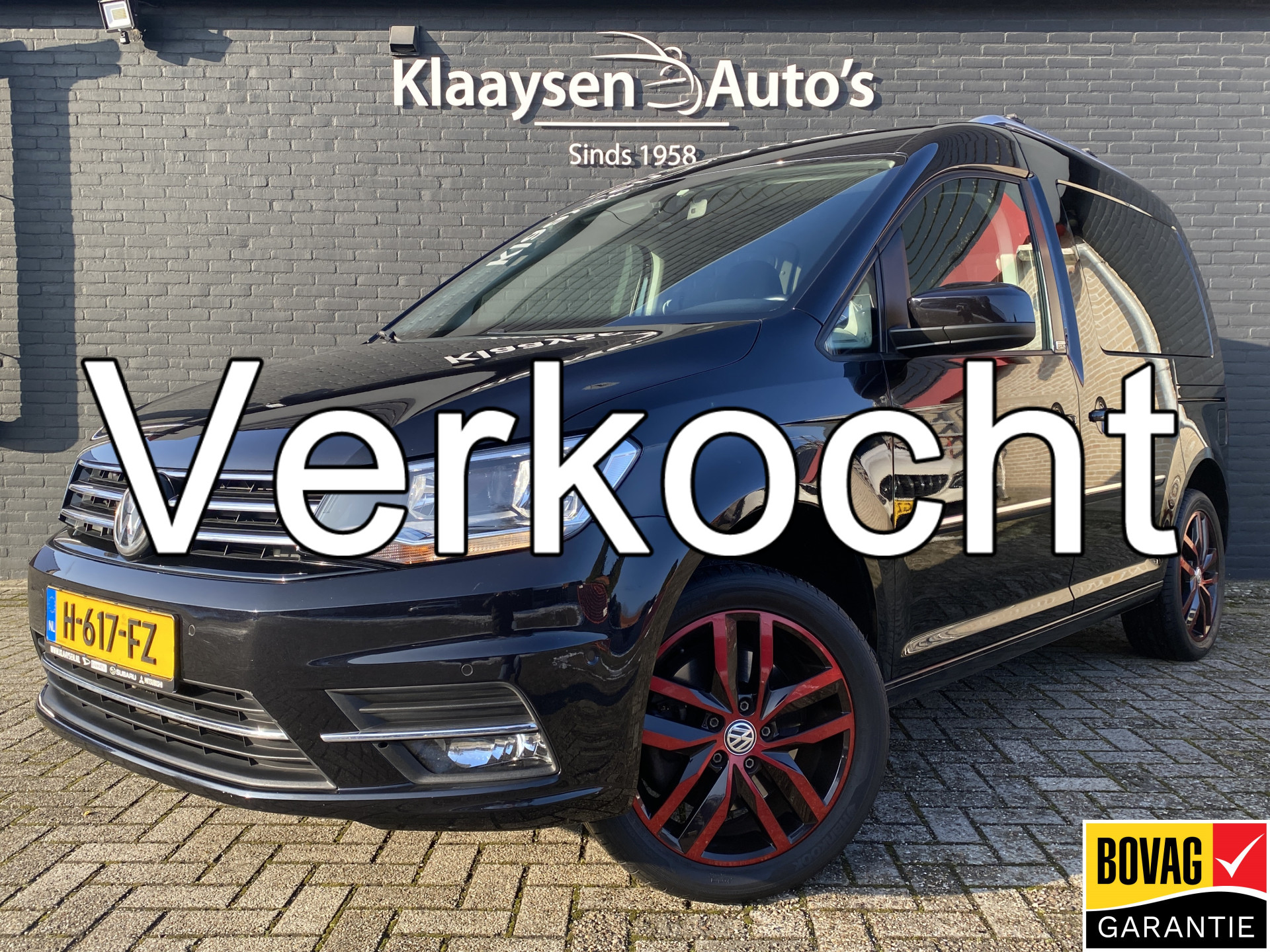 Volkswagen Caddy 1.4 TSI Comfortline 125 pk | 5 persoons | trekhaak | navigatie | 2x schuifdeur | cruise control 2015 - voorkant
