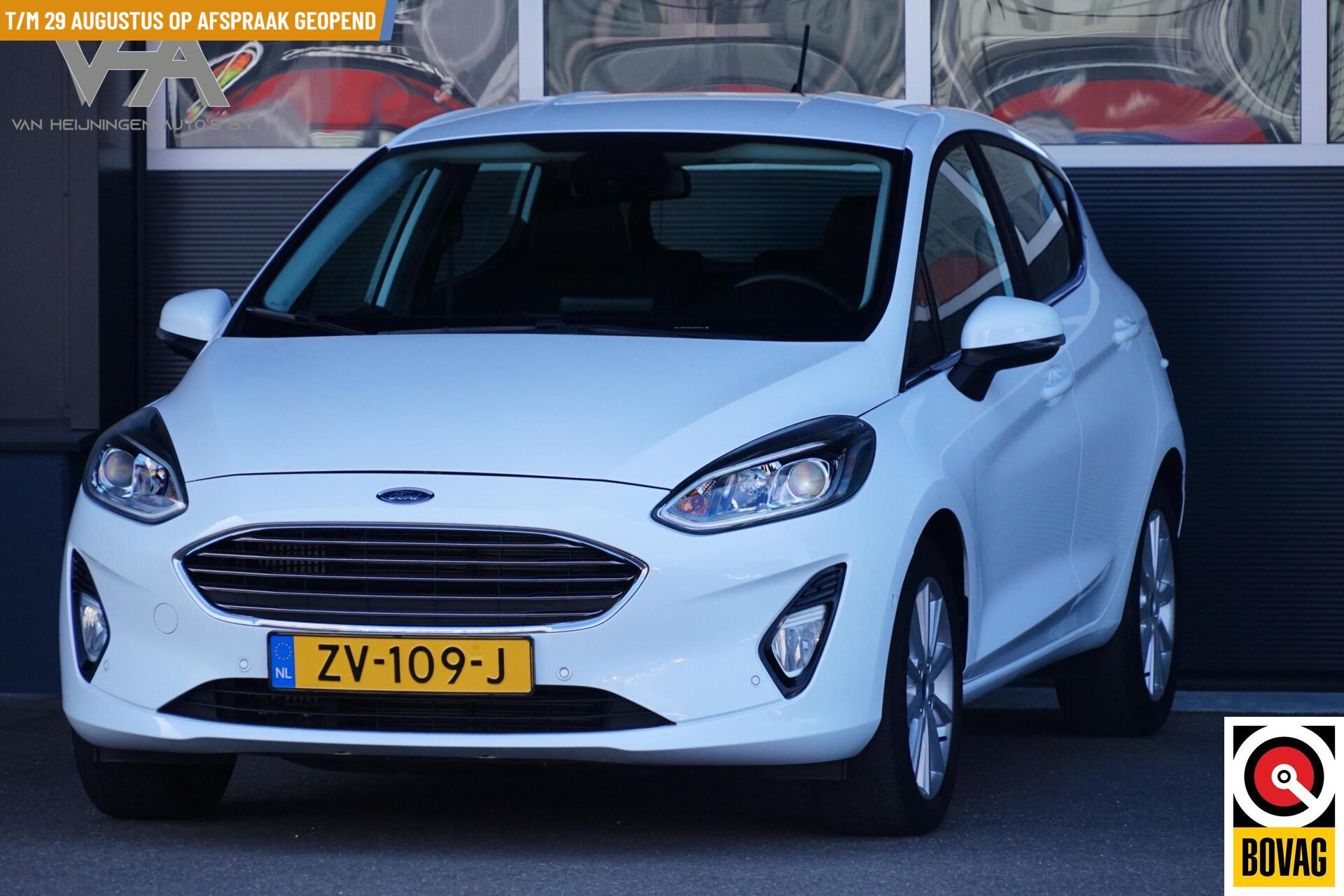 Ford Fiesta 1.0 EcoBoost Titanium, NL, CarPlay, clima, camera 2019 - voorkant