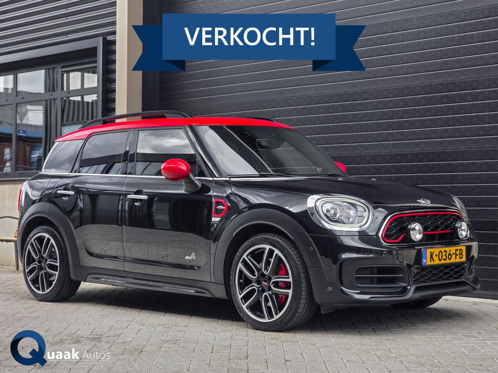 Mini Countryman 2.0 John Cooper Works ALL4 | HUD | TREKHAAK | LEDER | SFEERVERLICHTING 2018 - voorkant