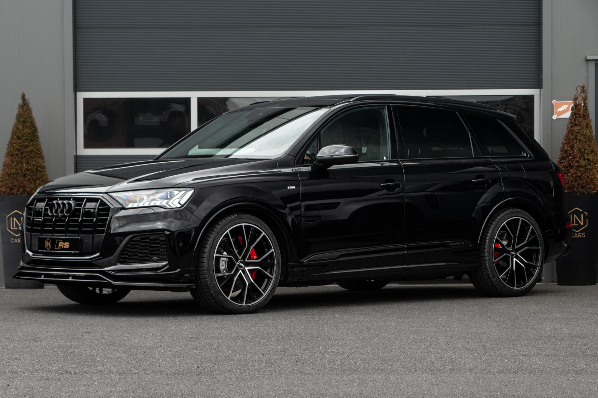 Audi Q7 55 TFSI E 55 TFSI e Quattro | Pano | Black| RS Zetels 2021 - voorkant