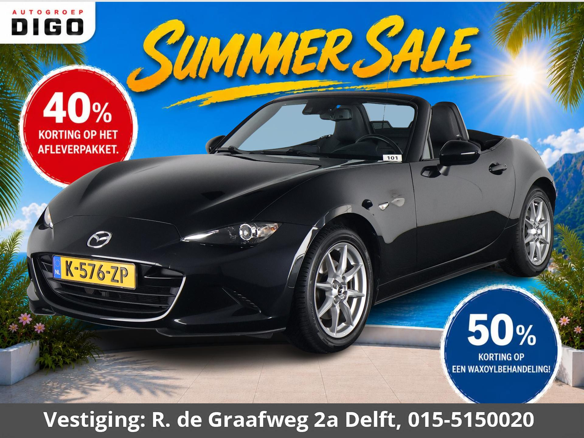 Mazda Mazda Mx-5 2.0 SkyActiv-G 160 GT-M 2016 - voorkant