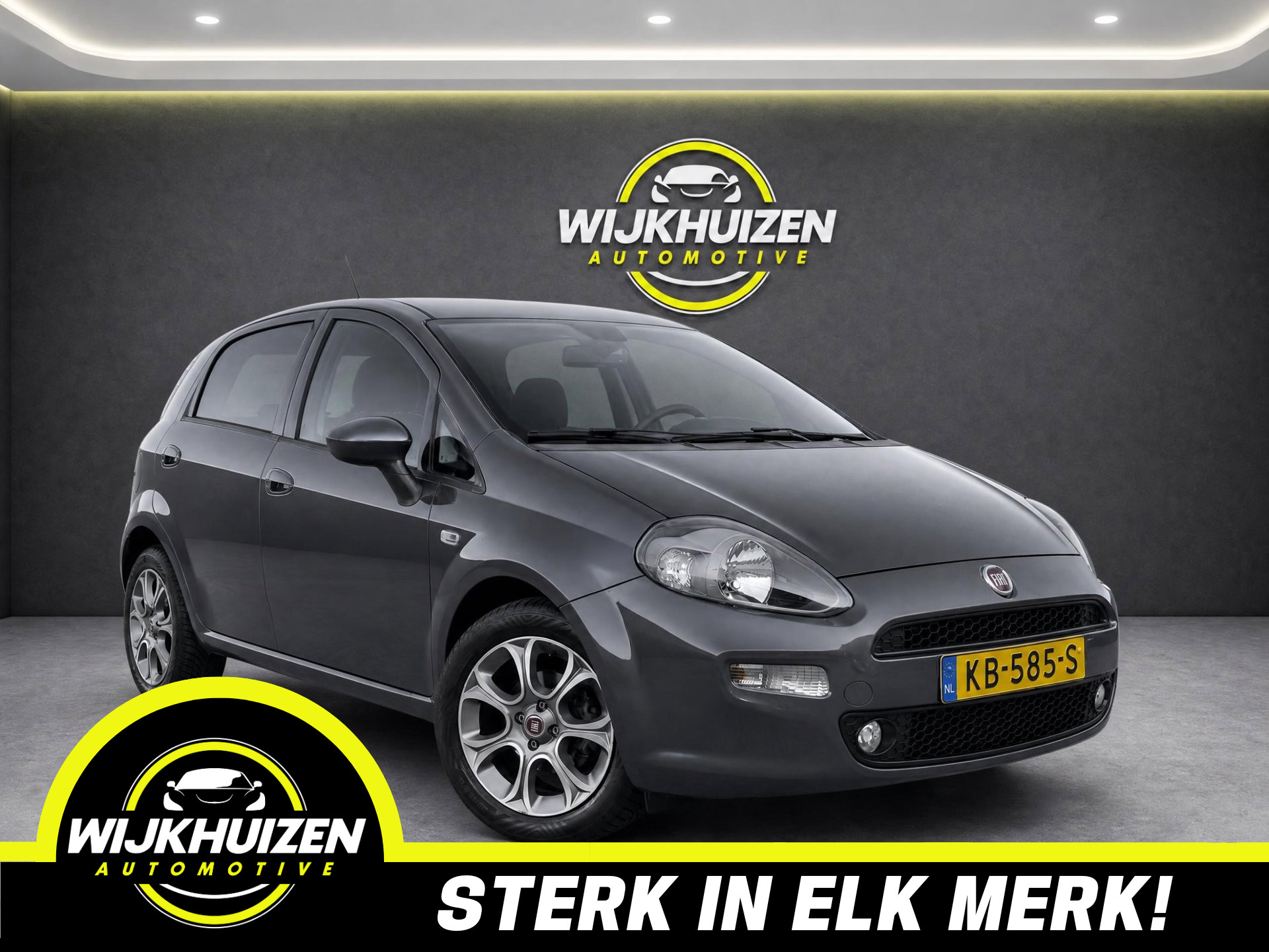 Fiat Fiat Punto 0.9 TwinAir Lounge met Climate !!! Stoelverwarming !!! Cruise !!! 2016 - voorkant