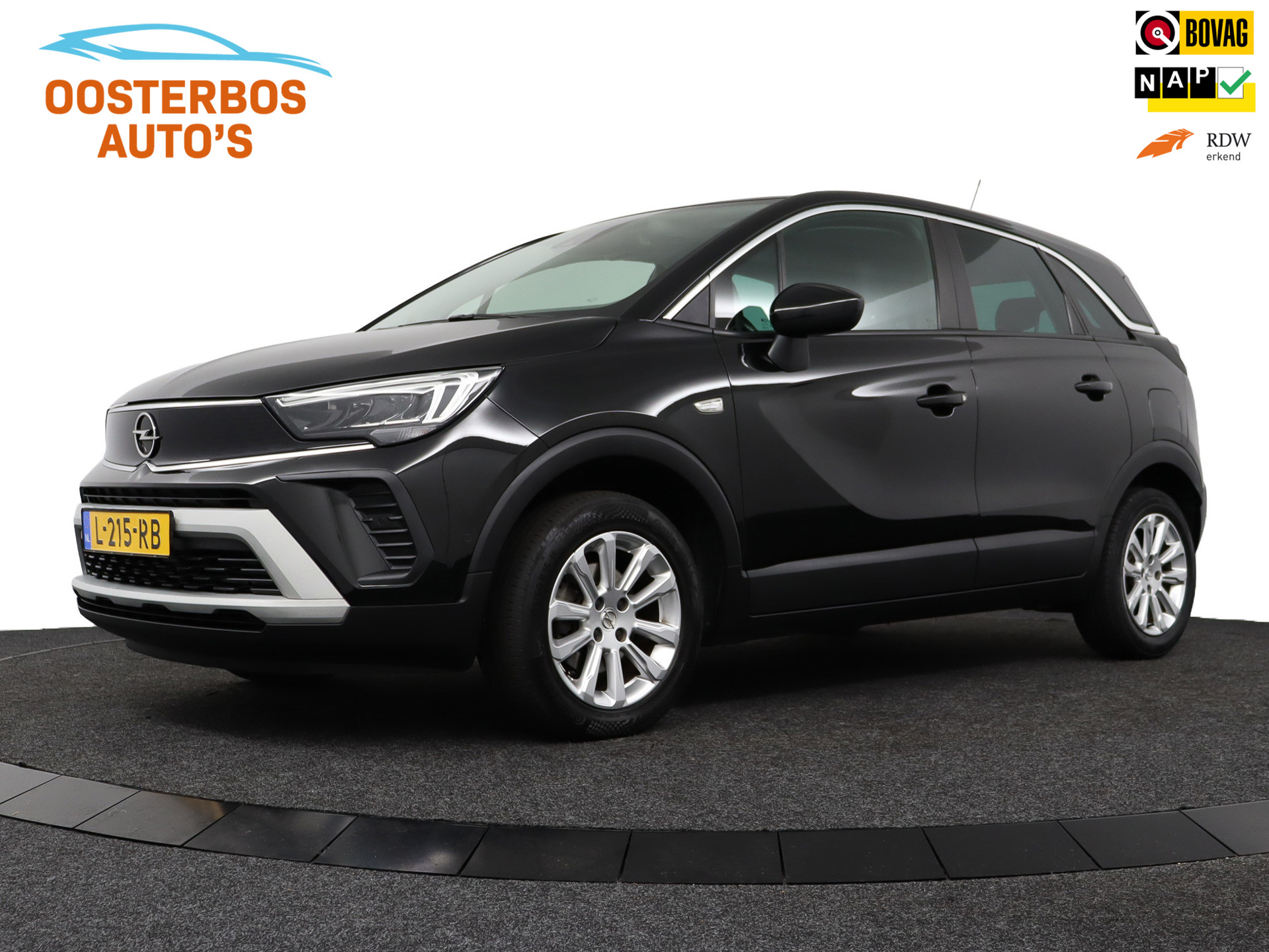 Opel Crossland 1.2 T. 130pk Automaat Elegance Camera/Winterpakket/AGR/NAP/Riem vv 2021 - voorkant