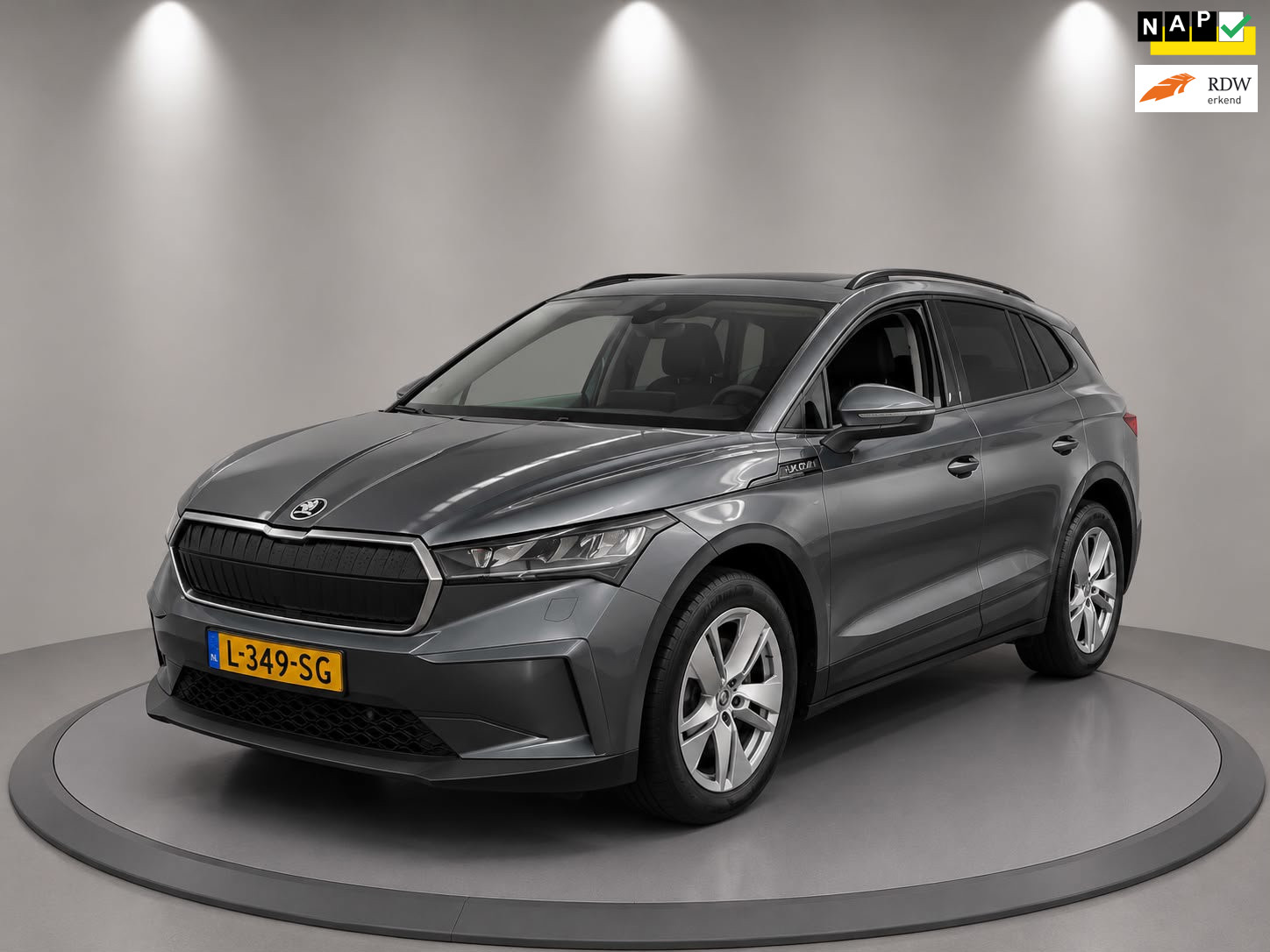 Skoda Enyaq 60 60| 1/2 LEDER | NAVI | AIRCO| ELECTRIC| NL: AUTO| NAP"| 2021 - voorkant