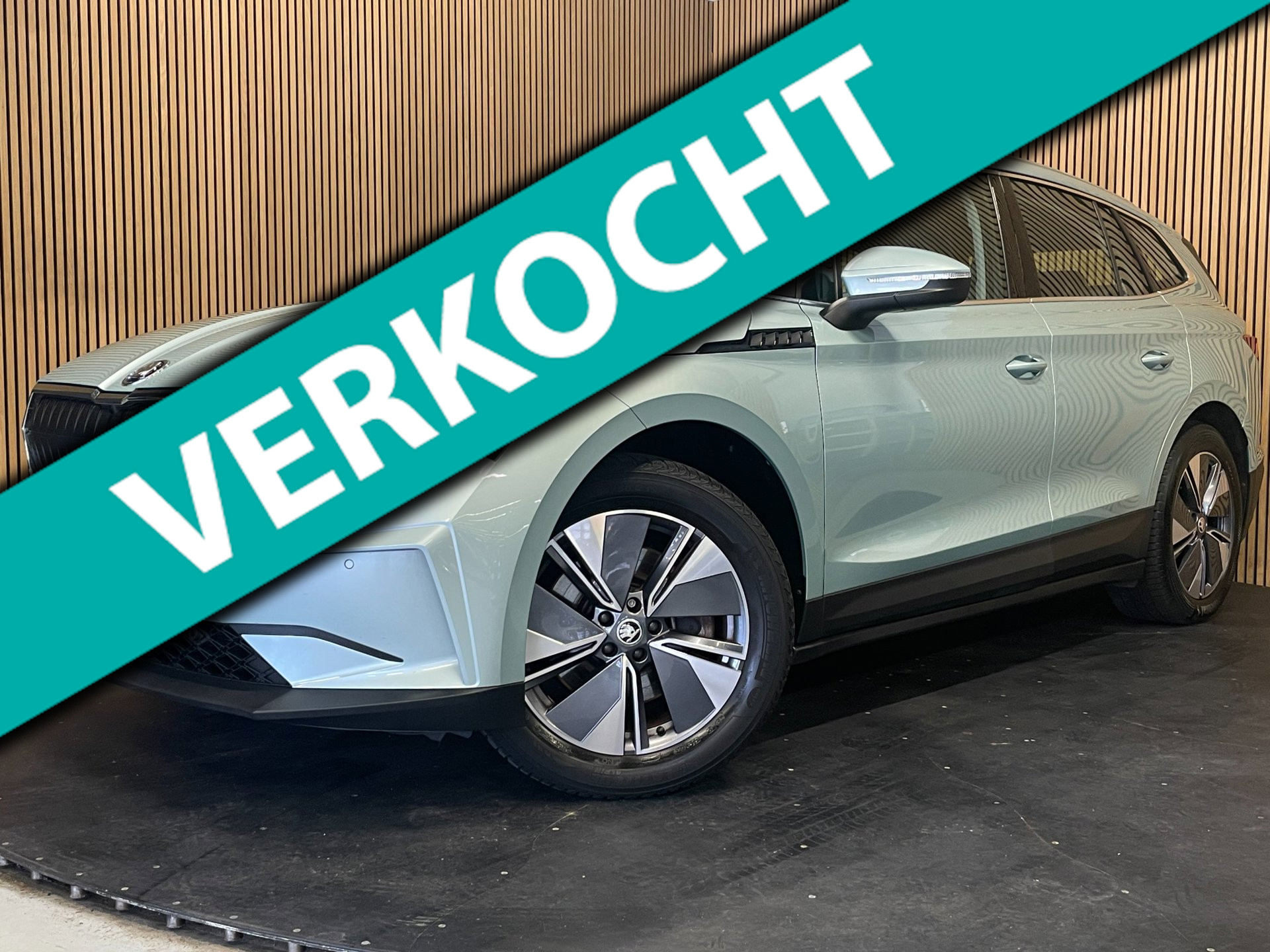 Skoda Enyaq 80 80|89% SOH|GROTE ACCU|ACC|PANORAMADAK|HEAD-UP|STUURVERW.|CARPLAY/ANDROID|CAMERA|NAVI|NL-AUTO|NAP|1e EIG.|INCL.BTW| 2021 - voorkant