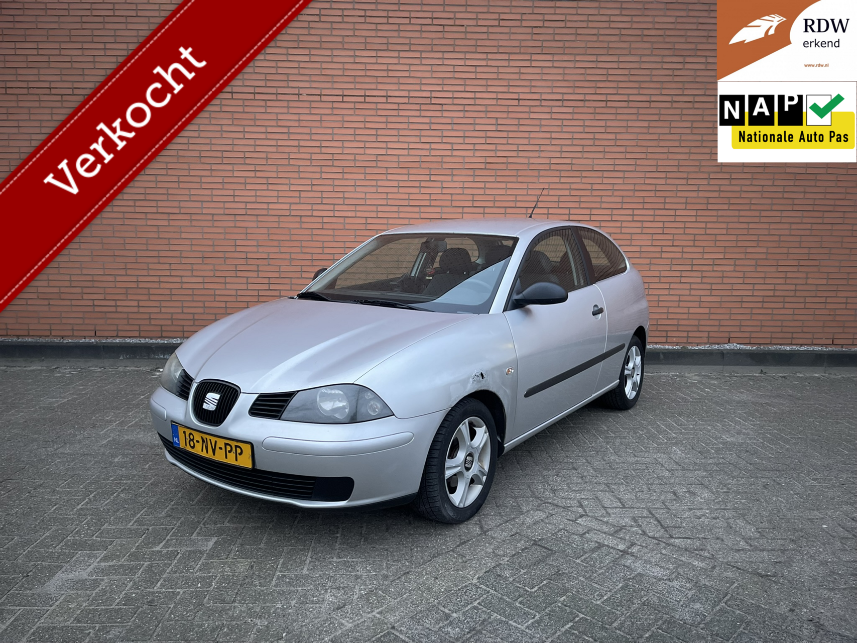 Seat Ibiza 1.2-12V Stella 183DKM | NAP | CLIMATRONIC | APK | 2004 - voorkant