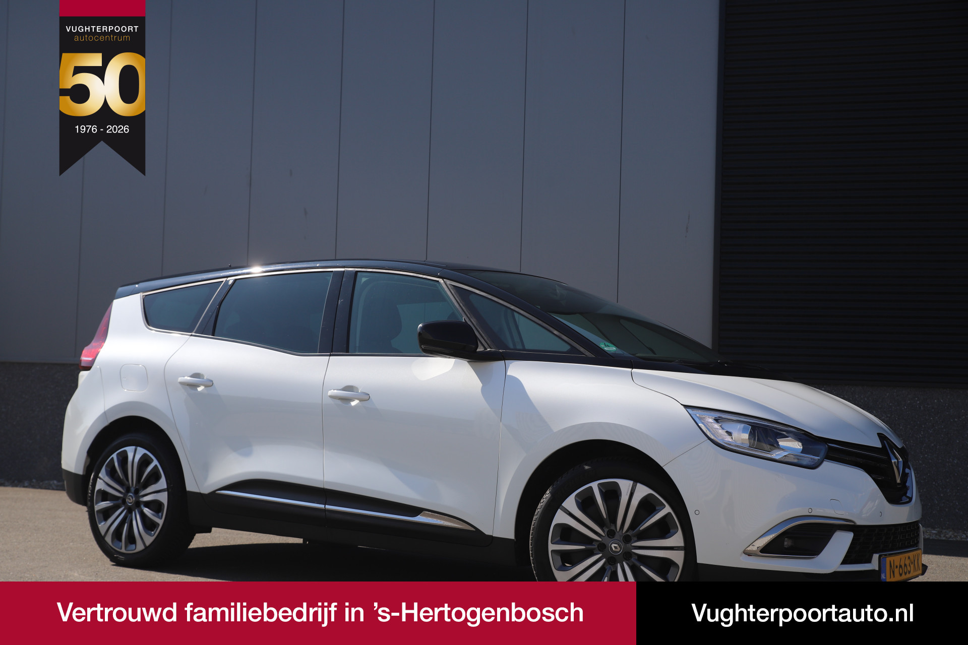 Renault Grand Scénic 1.3 TCe 140pk /Automaat/7-persoons/Camera/Pearl white/Carplay 2021 - voorkant