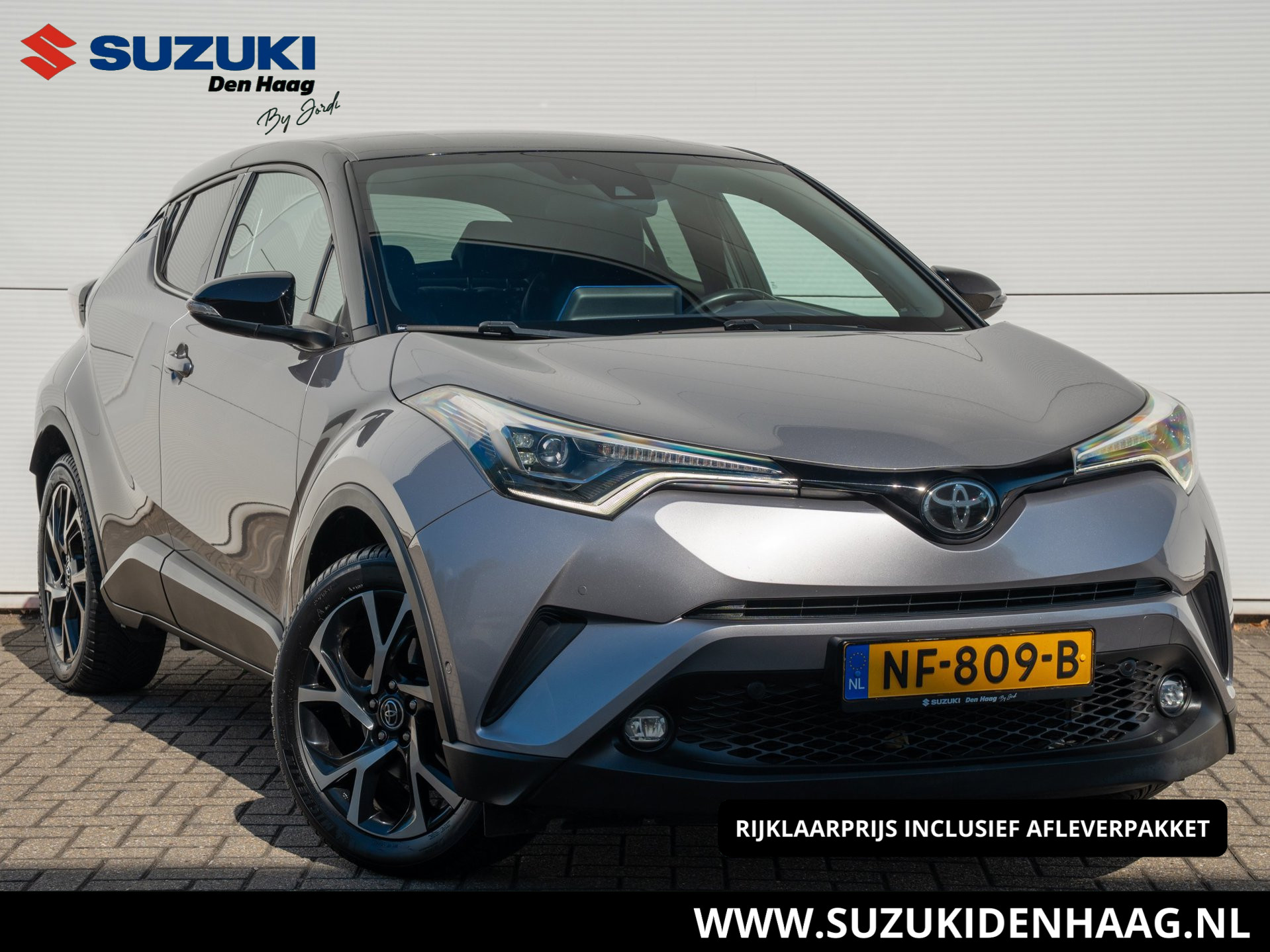 Toyota Toyota C-hr 1.2 Bi-Tone Plus | Trekhaak | Navigatie | Camera| Cruise controle| JBL Audio| All season banden| 2017 - voorkant