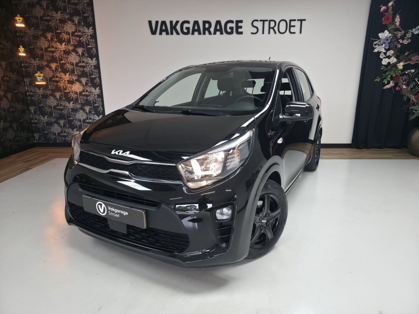 Kia Picanto 1.0 DPi Comf.L | cruise | ac | zwart LMV | BT | oh.bkje | NL 2022 - voorkant