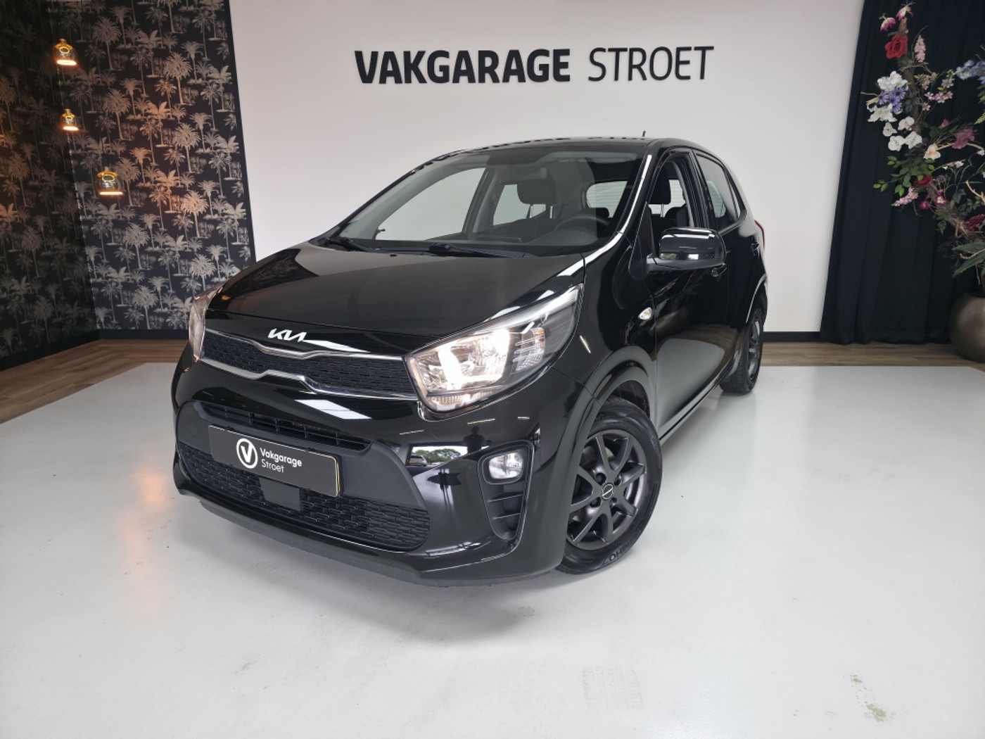 Kia Picanto 1.0 DPi Comf.L | cruise | ac | zwart LMV | BT | oh.bkje | jaarbeurt 2022 - voorkant