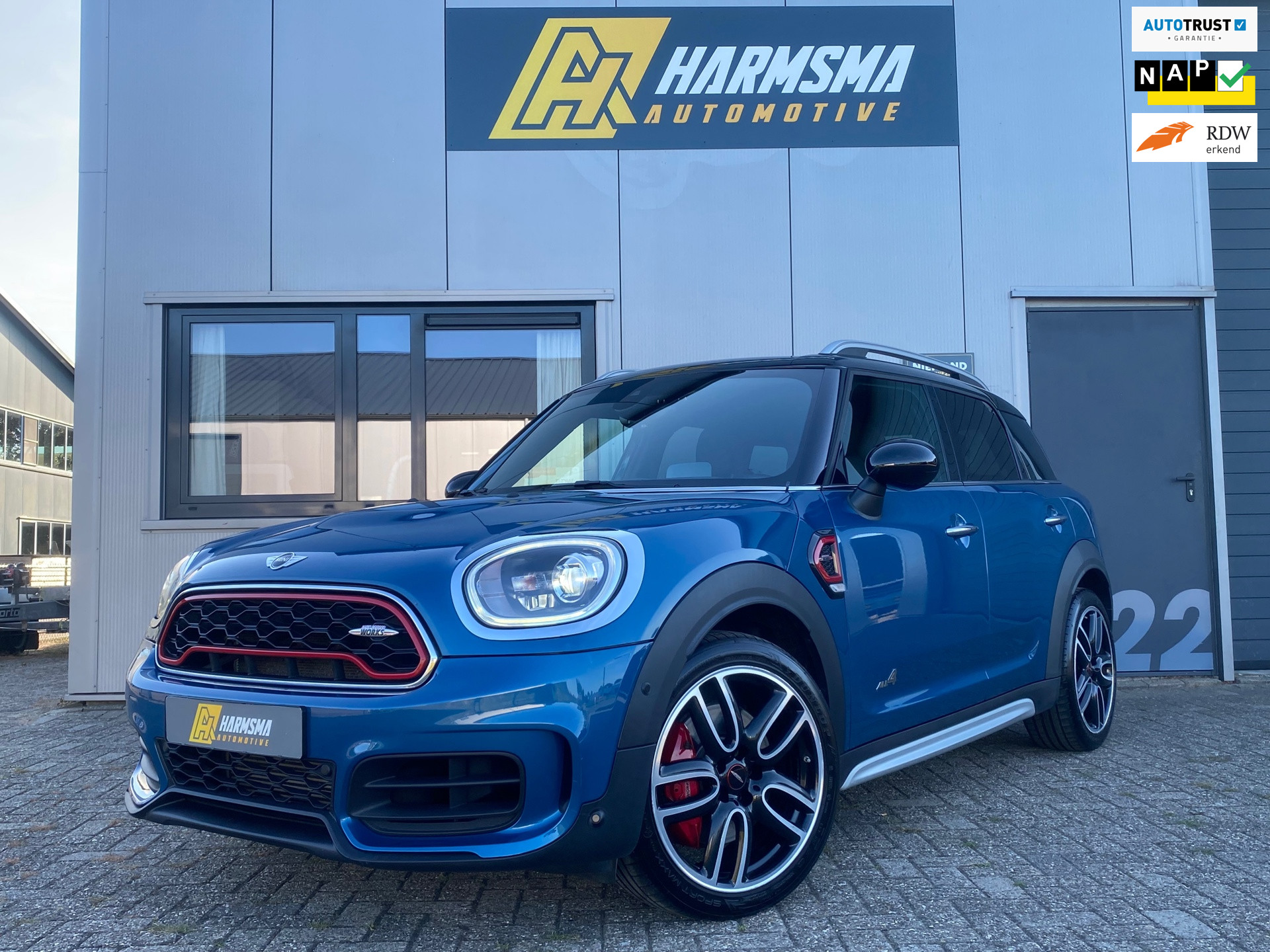 Mini Countryman JCW All4 2.0 John Cooper Works ALL4 Chili |Harman Kardon| Headup 2017 - voorkant