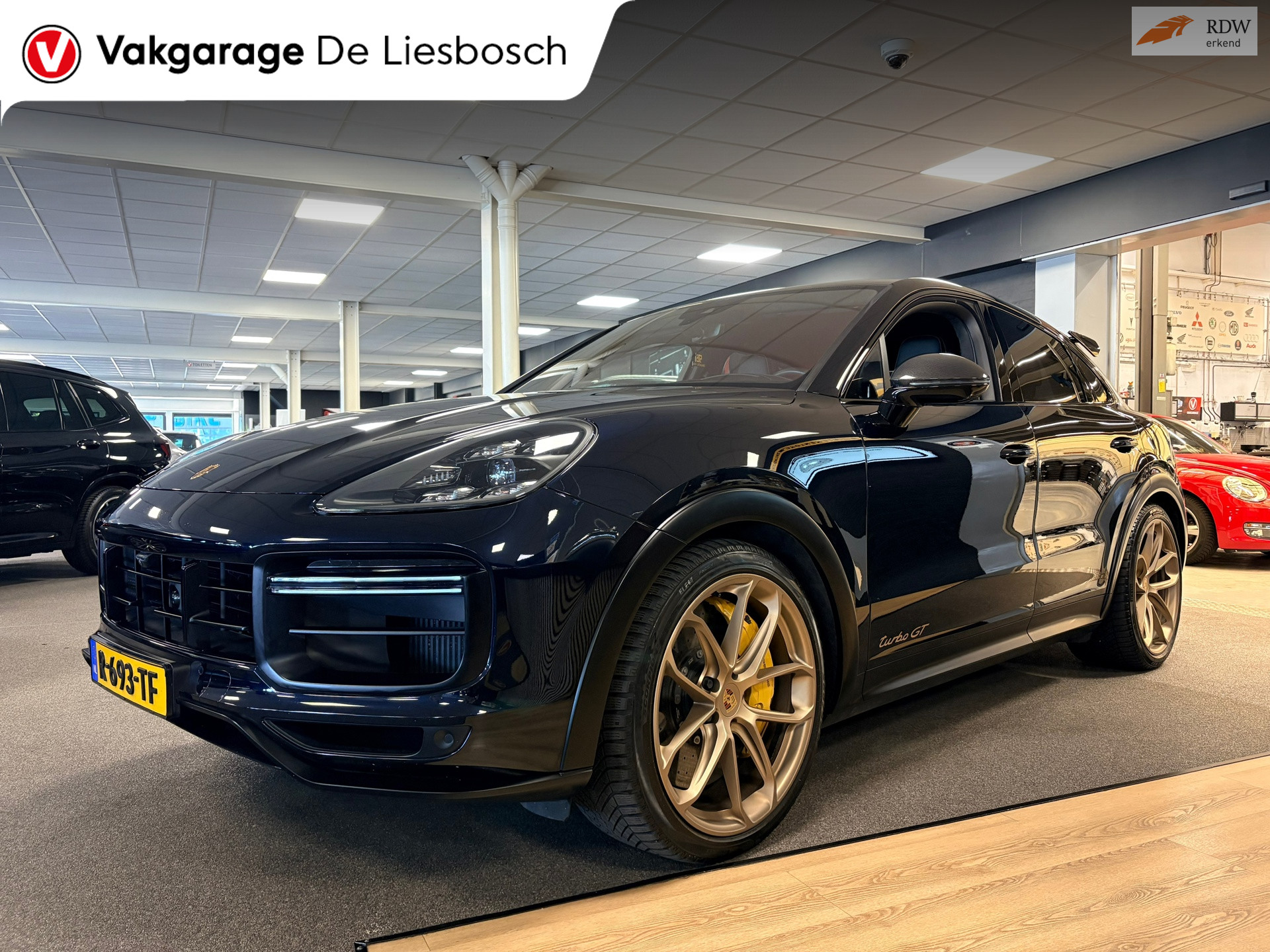 Porsche Cayenne Turbo GT 4.0 Turbo GT 641pk / Carbon dak / carbon pakket / 22inch / keramisch / dealer onderhouden 2022 - voorkant