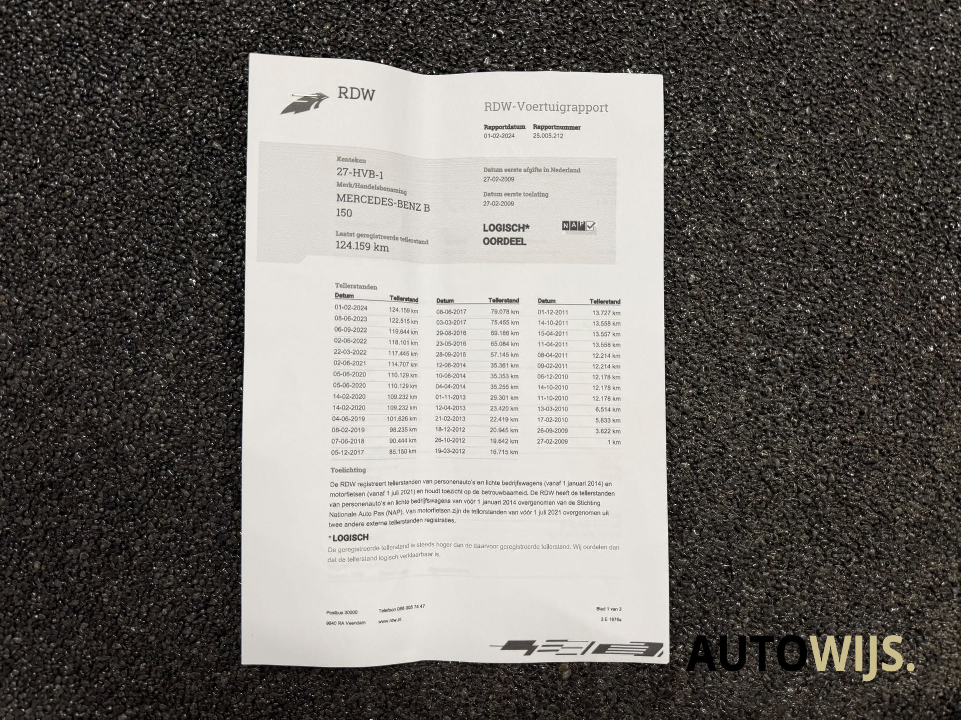 Foto van Mercedes-Benz B 150